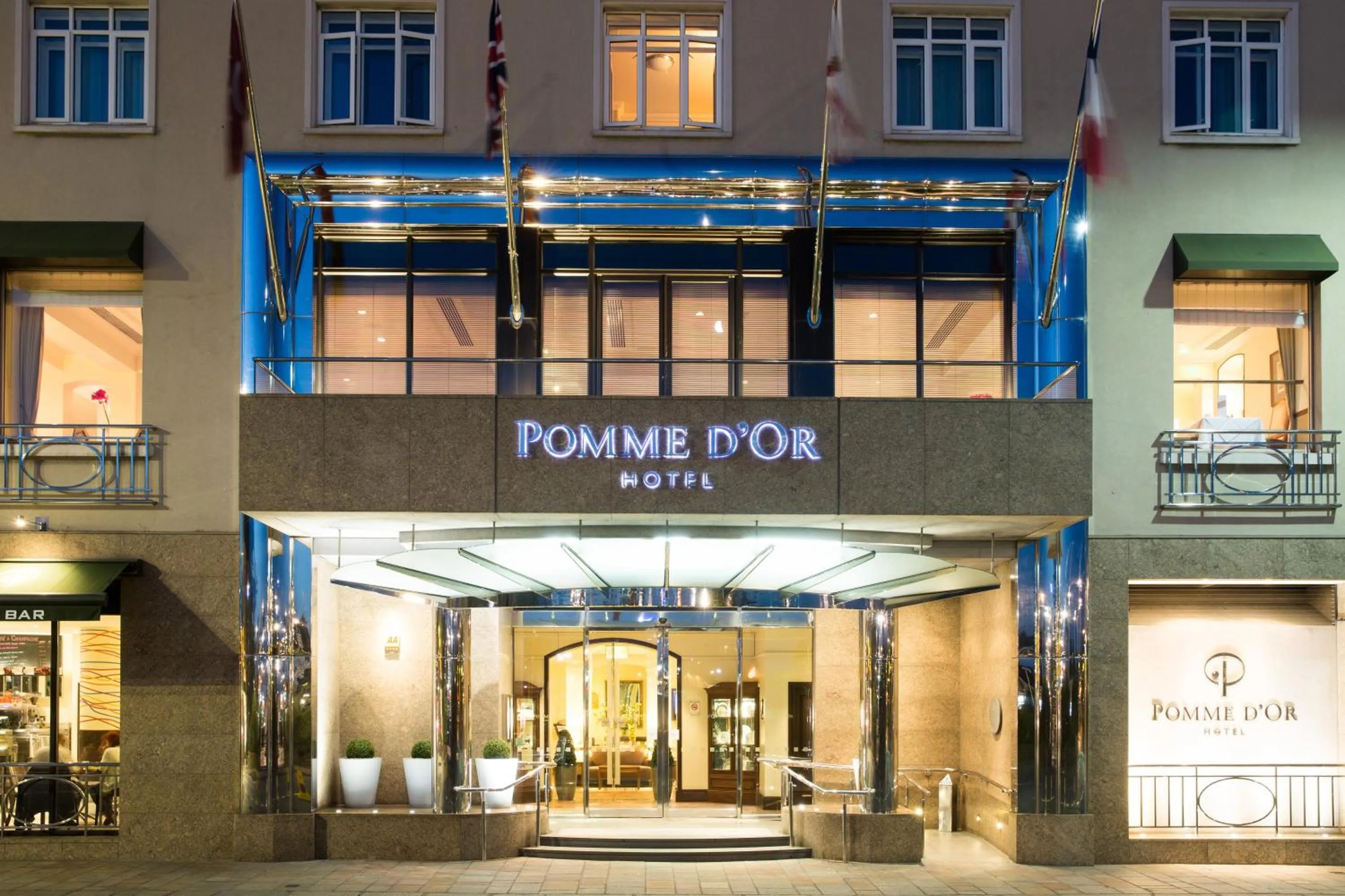 Property building in Pomme d'Or Hotel