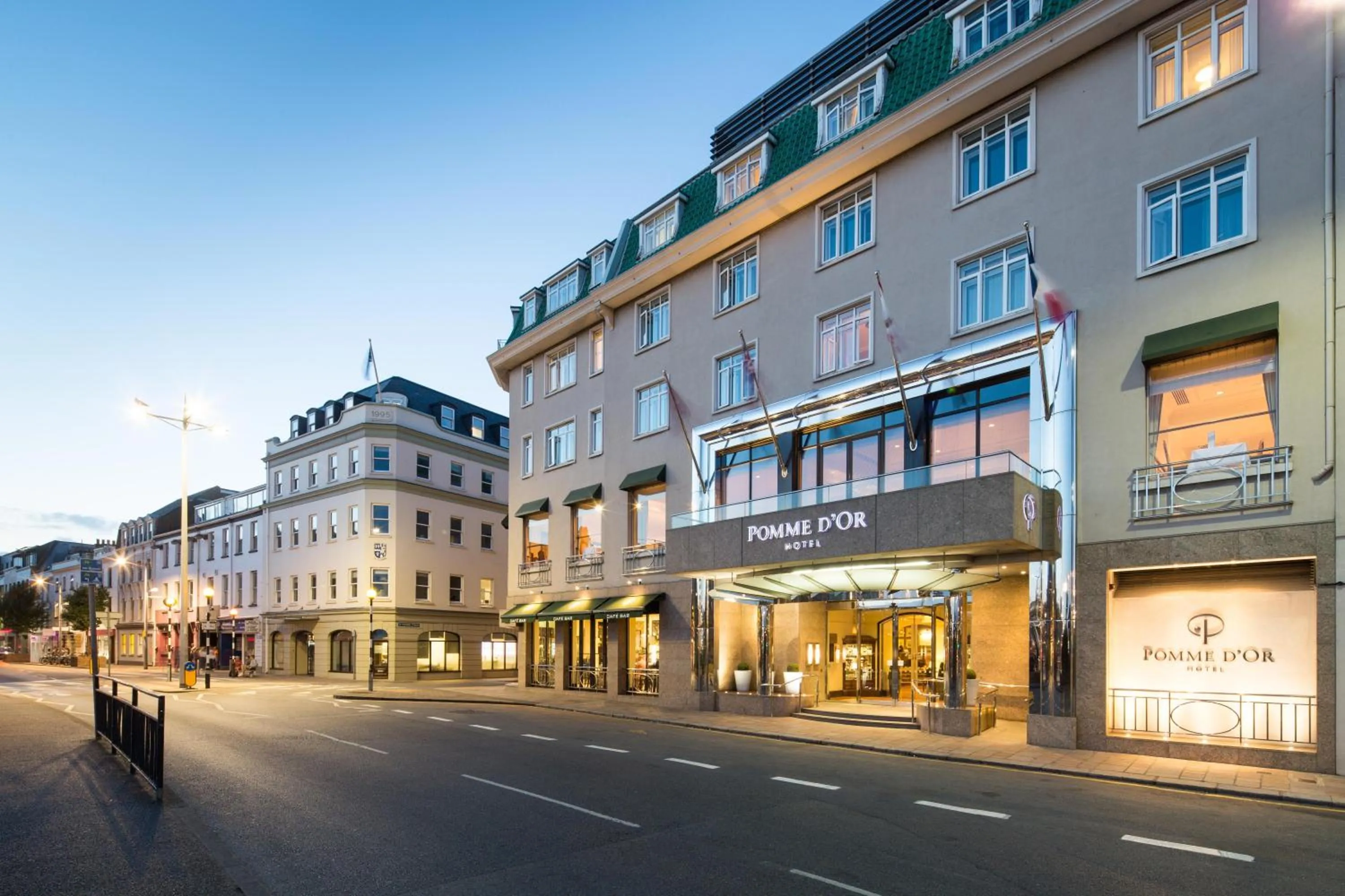 Property building in Pomme d'Or Hotel