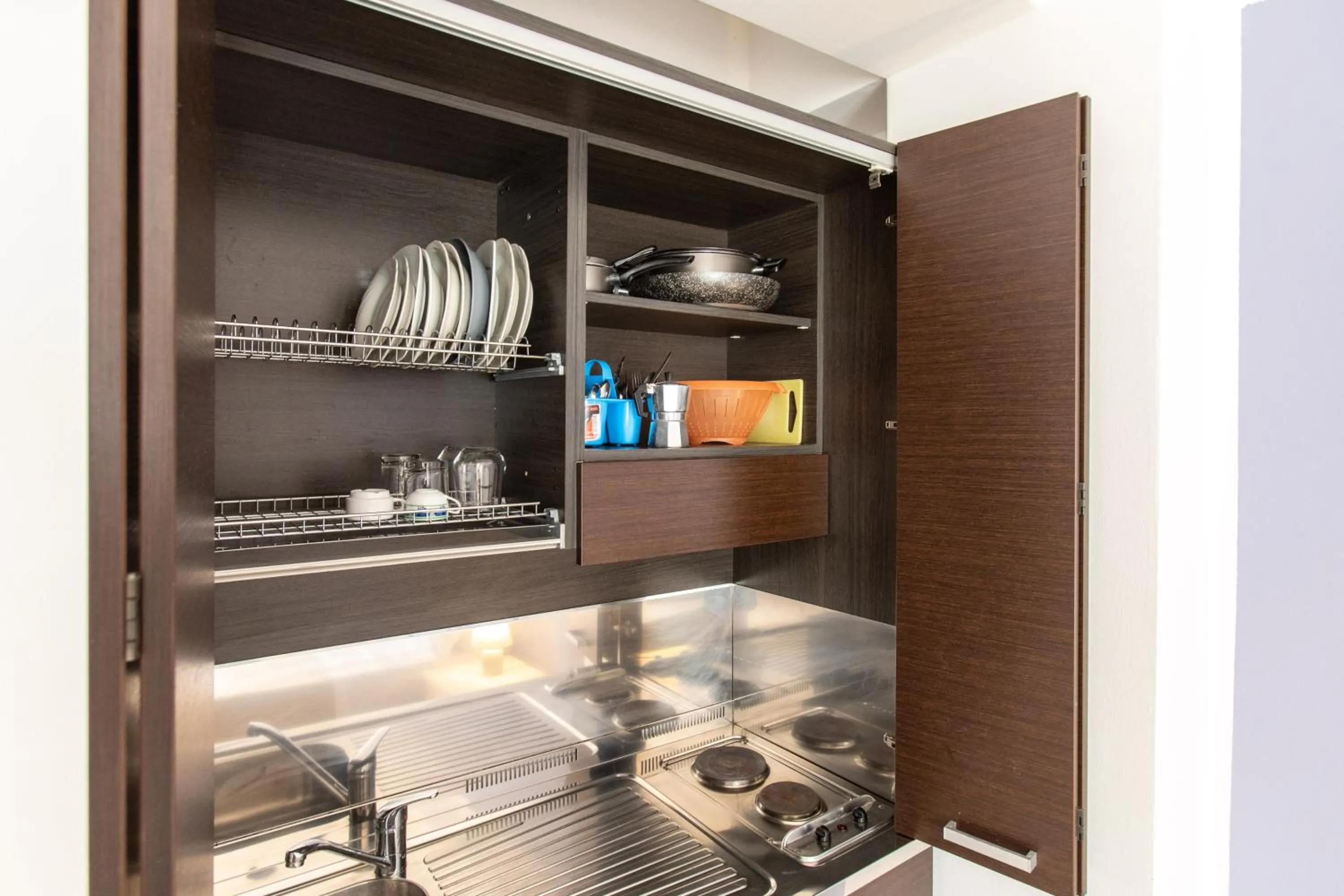 Kitchen or kitchenette in Hotel Amarea - Aeolian Charme