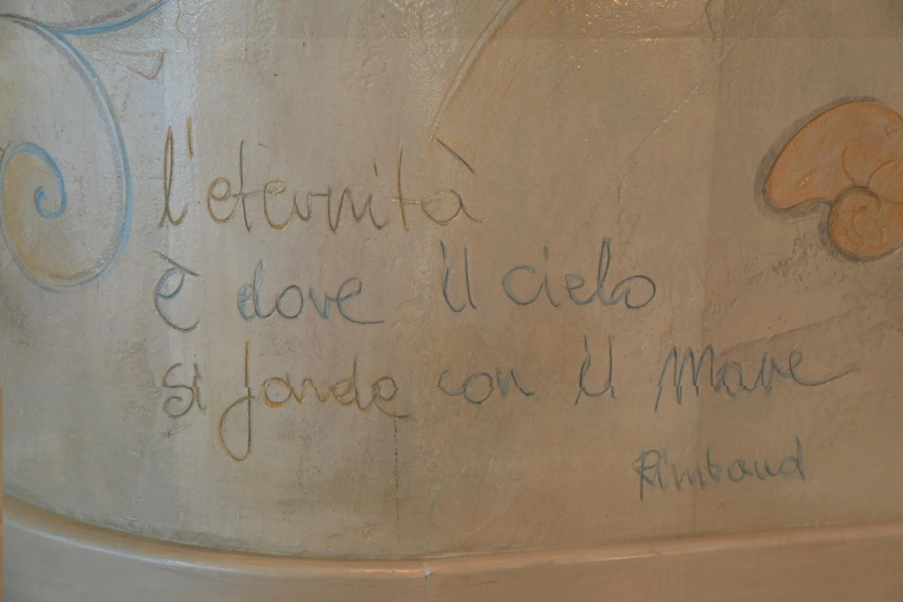 Decorative detail in Hotel Amarea - Aeolian Charme