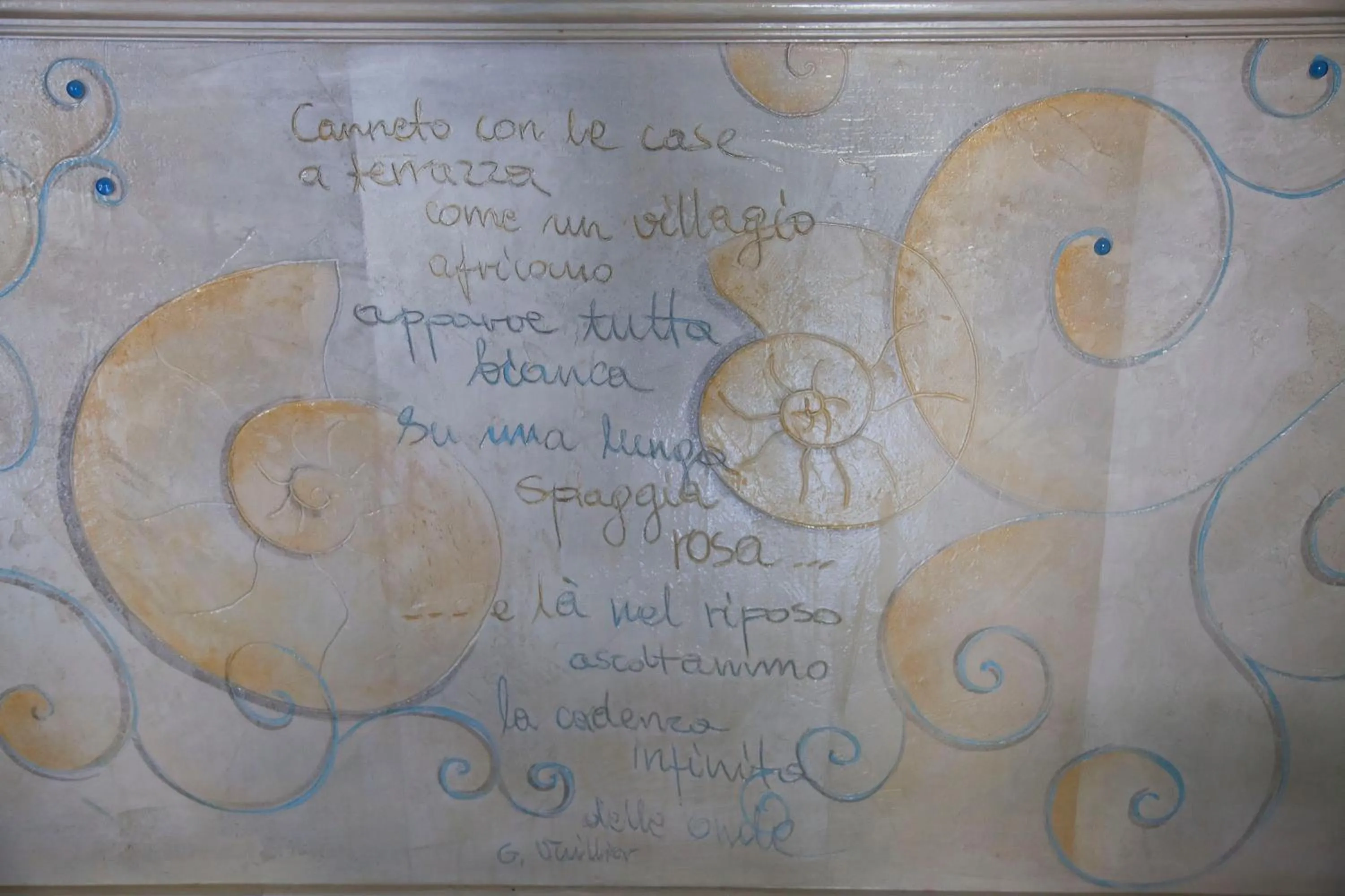 Decorative detail in Hotel Amarea - Aeolian Charme