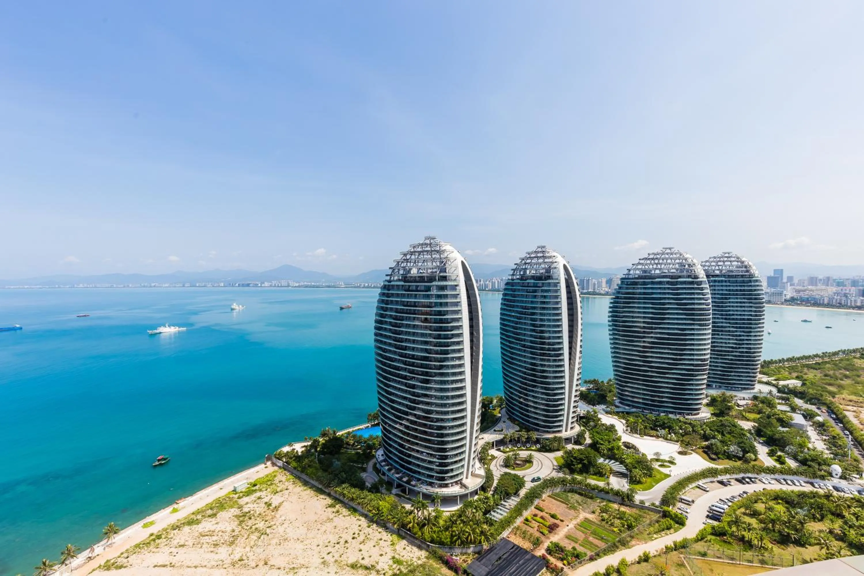 Bird's eye view in Sanya Phoenix Island Yuejia flat