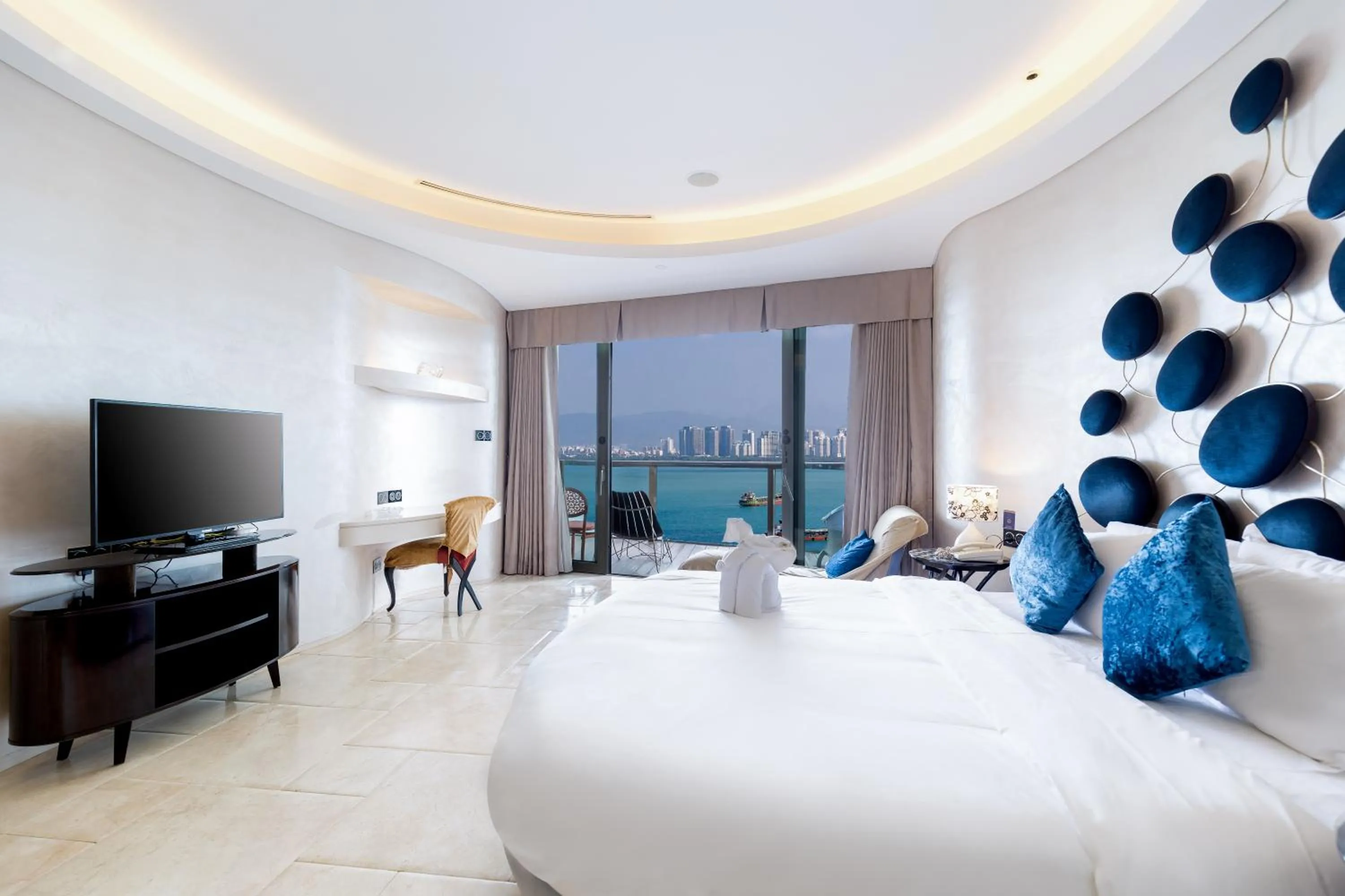 Decorative detail in Sanya Phoenix Island Yuejia flat