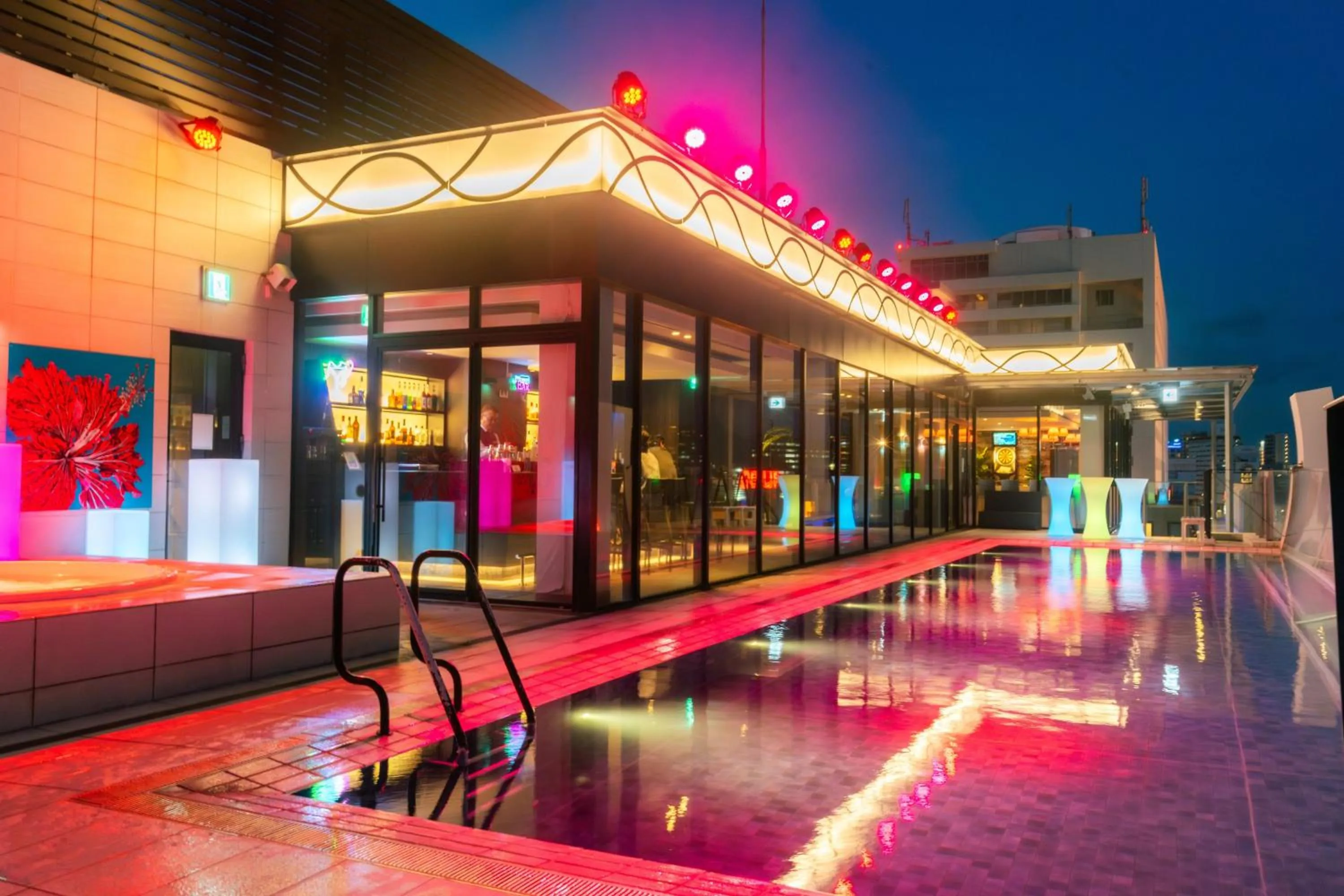 Swimming pool in Hotel Aqua Citta Naha