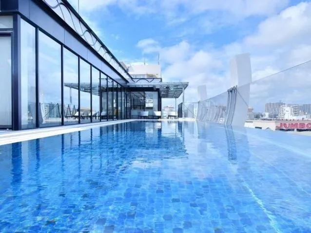 Swimming pool in Hotel Aqua Citta Naha