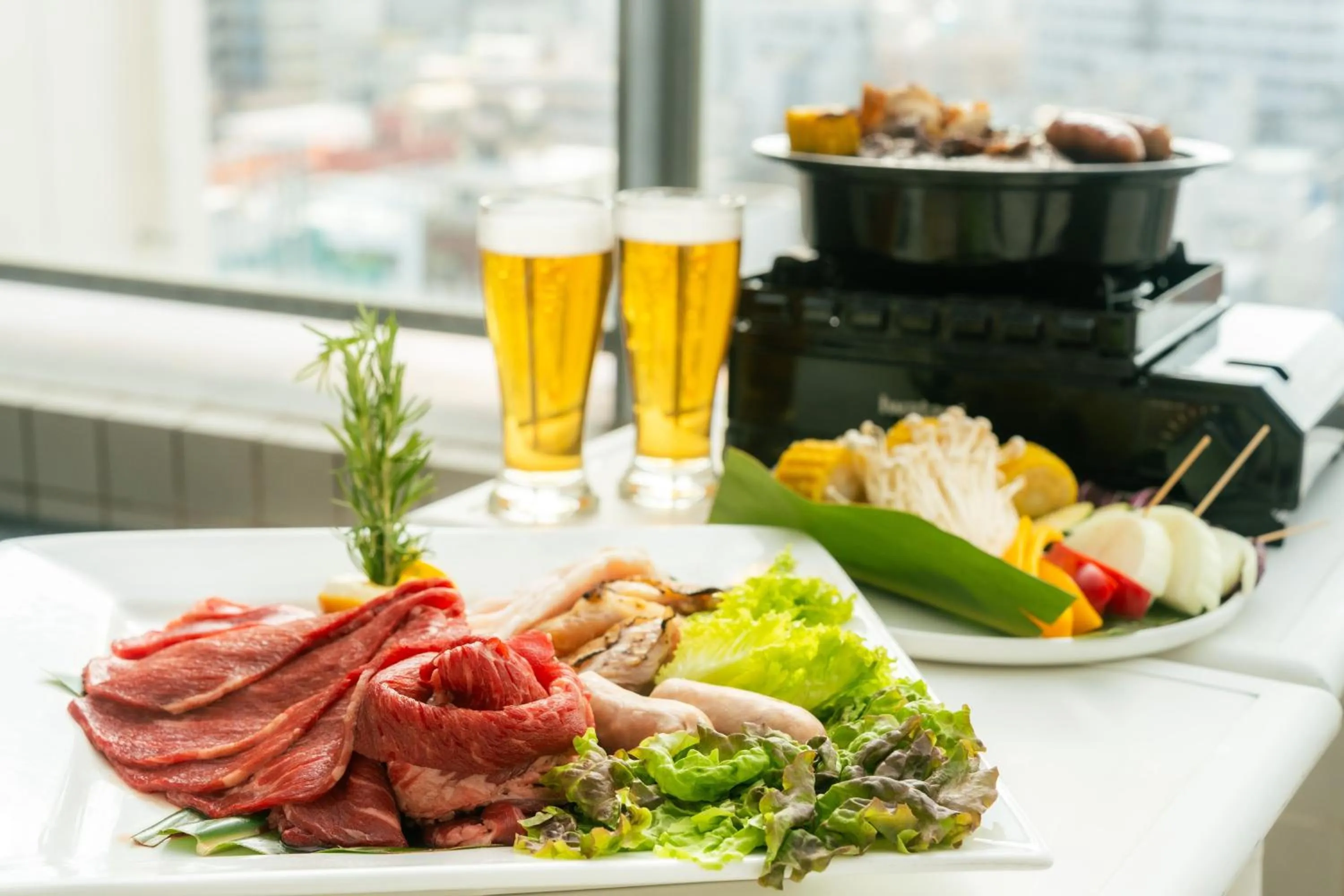 BBQ facilities in Hotel Aqua Citta Naha