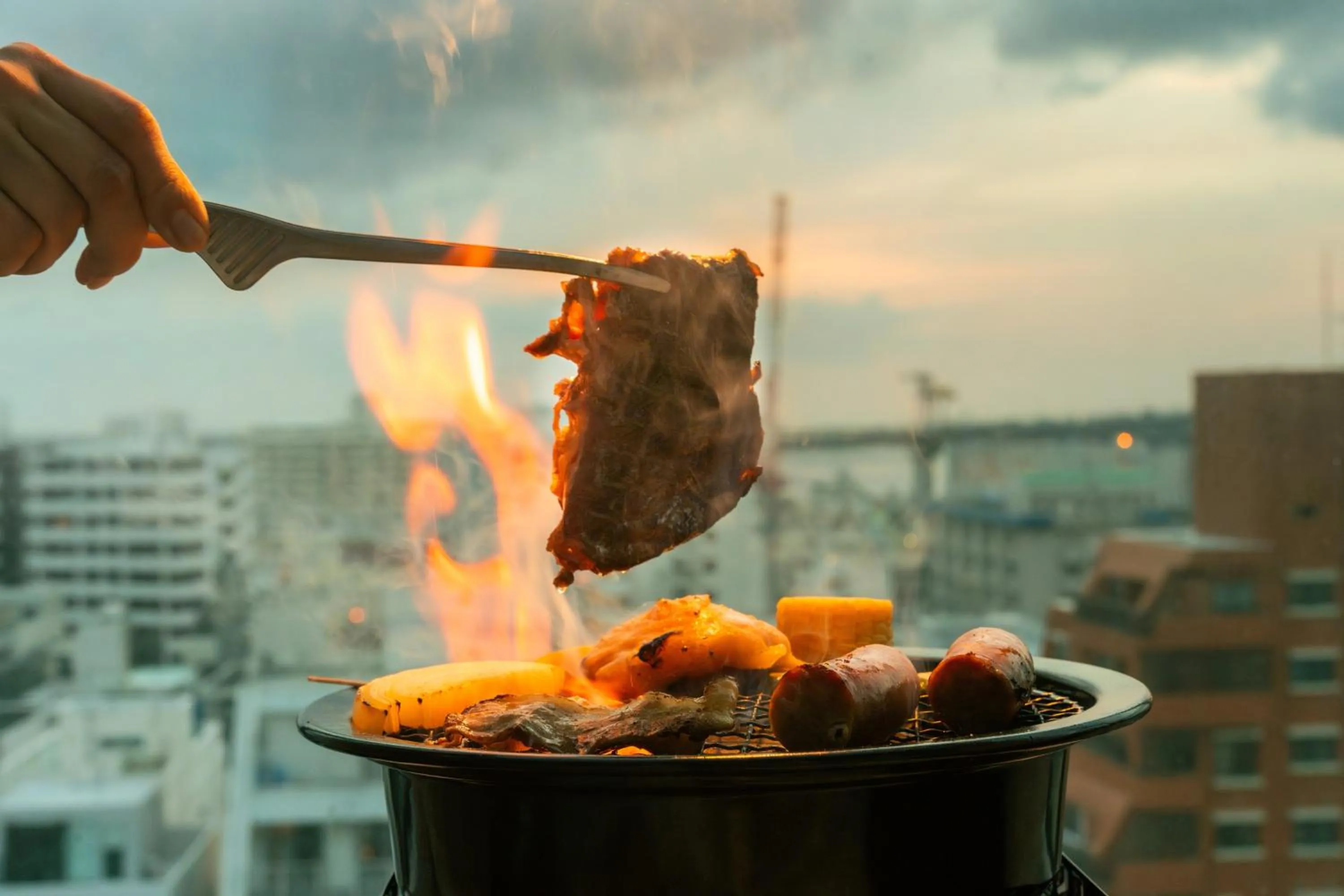 BBQ facilities in Hotel Aqua Citta Naha
