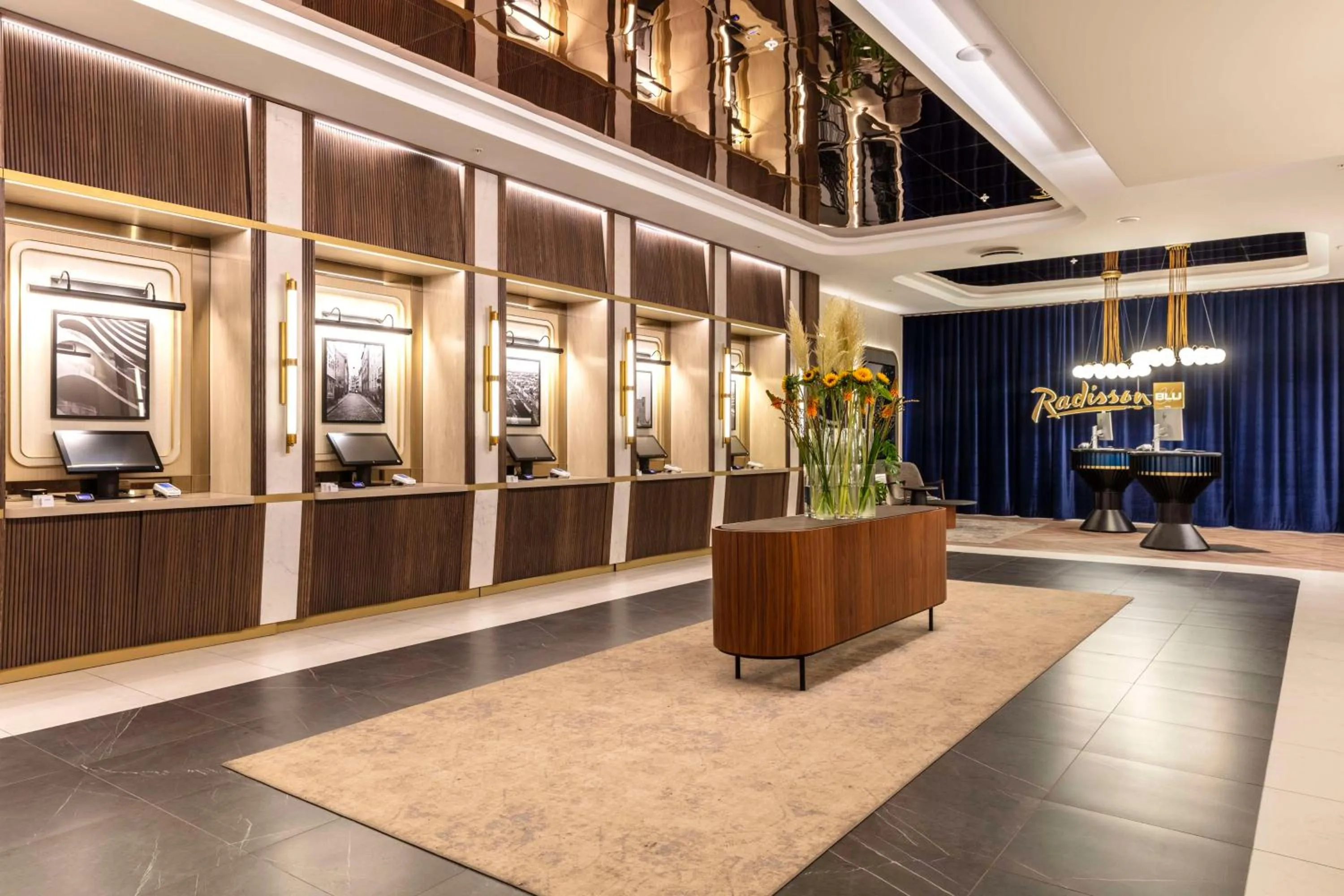 Lobby or reception in Radisson Blu Scandinavia Hotel, Copenhagen