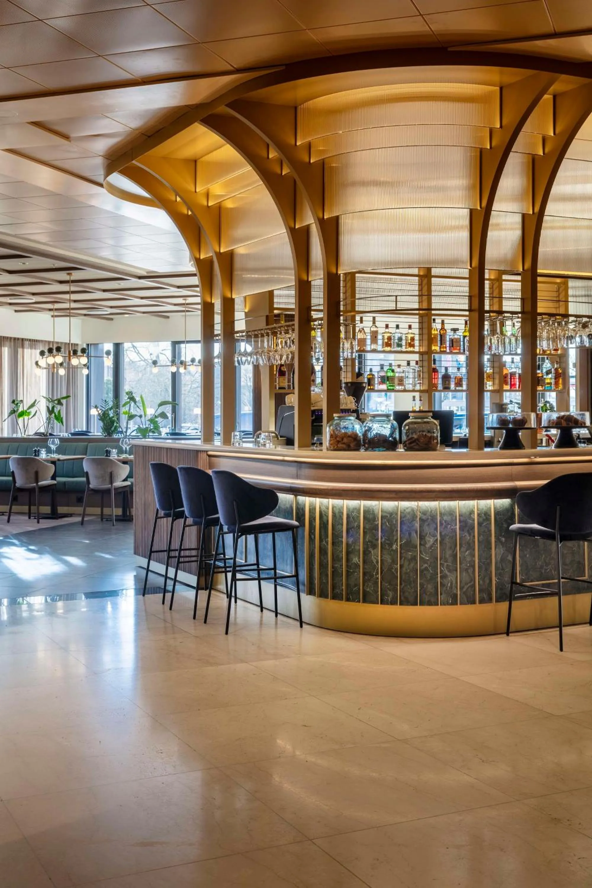 Lobby or reception in Radisson Blu Scandinavia Hotel, Copenhagen