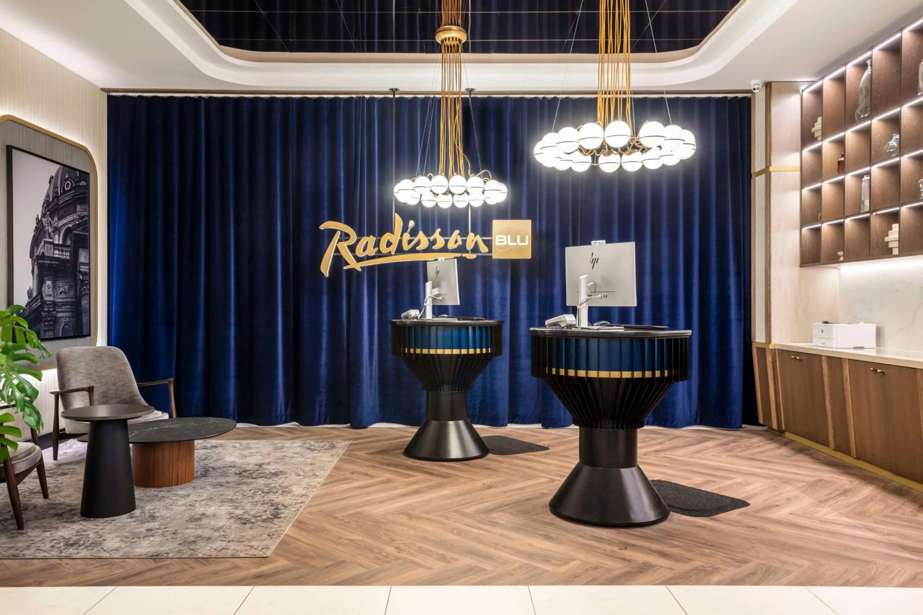 Lobby or reception in Radisson Blu Scandinavia Hotel, Copenhagen