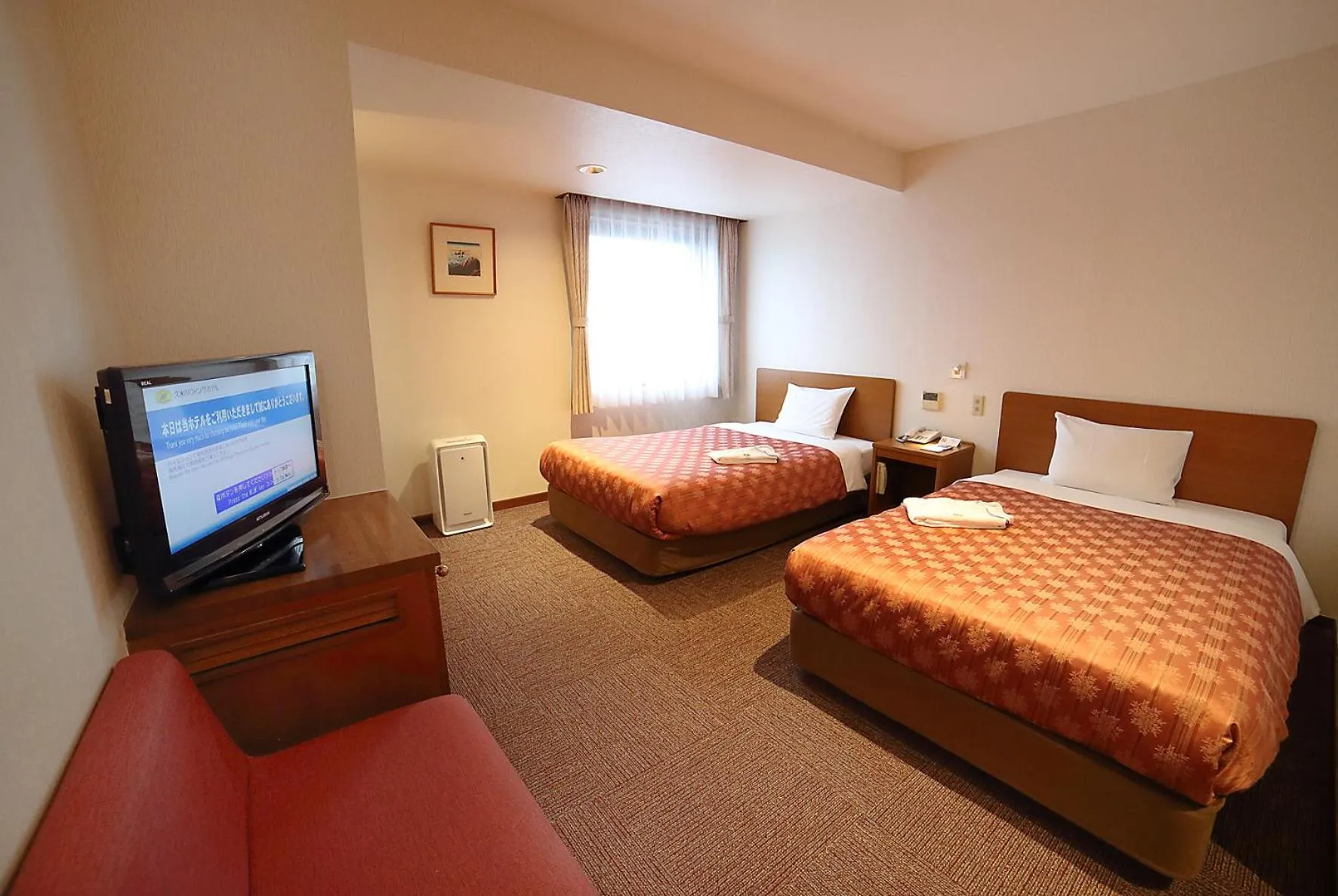 Photo of the whole room, Bed in Kumegawa Wing Hotel