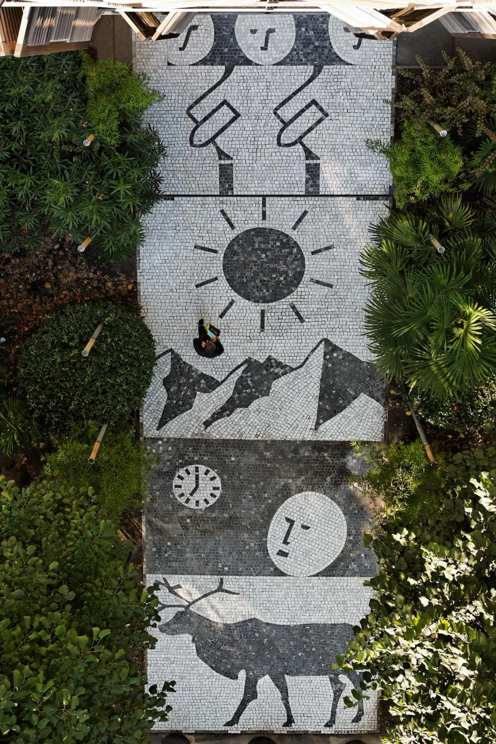 Bird's eye view in Les Thermes