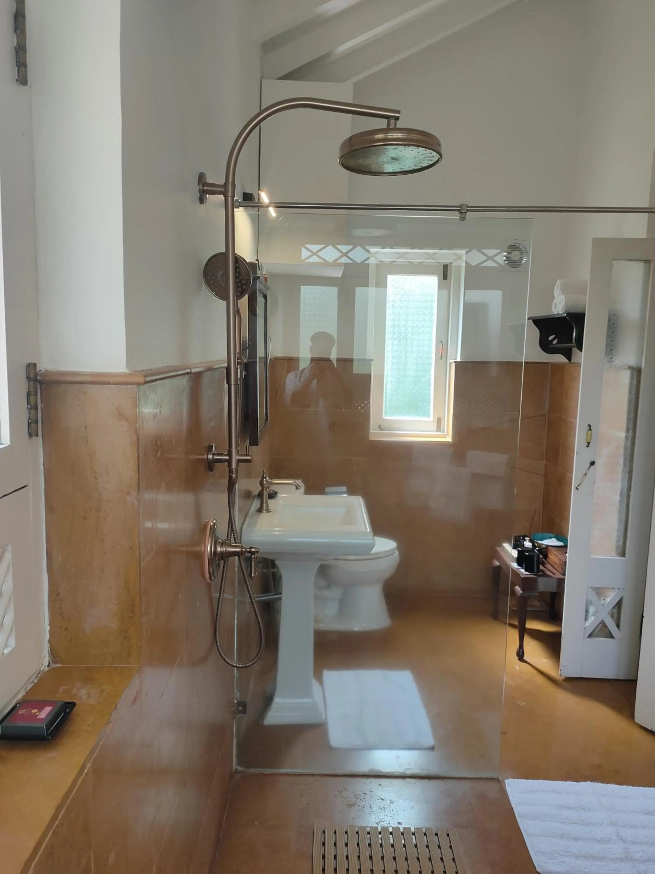 Bathroom in The Postcard Velha, Goa