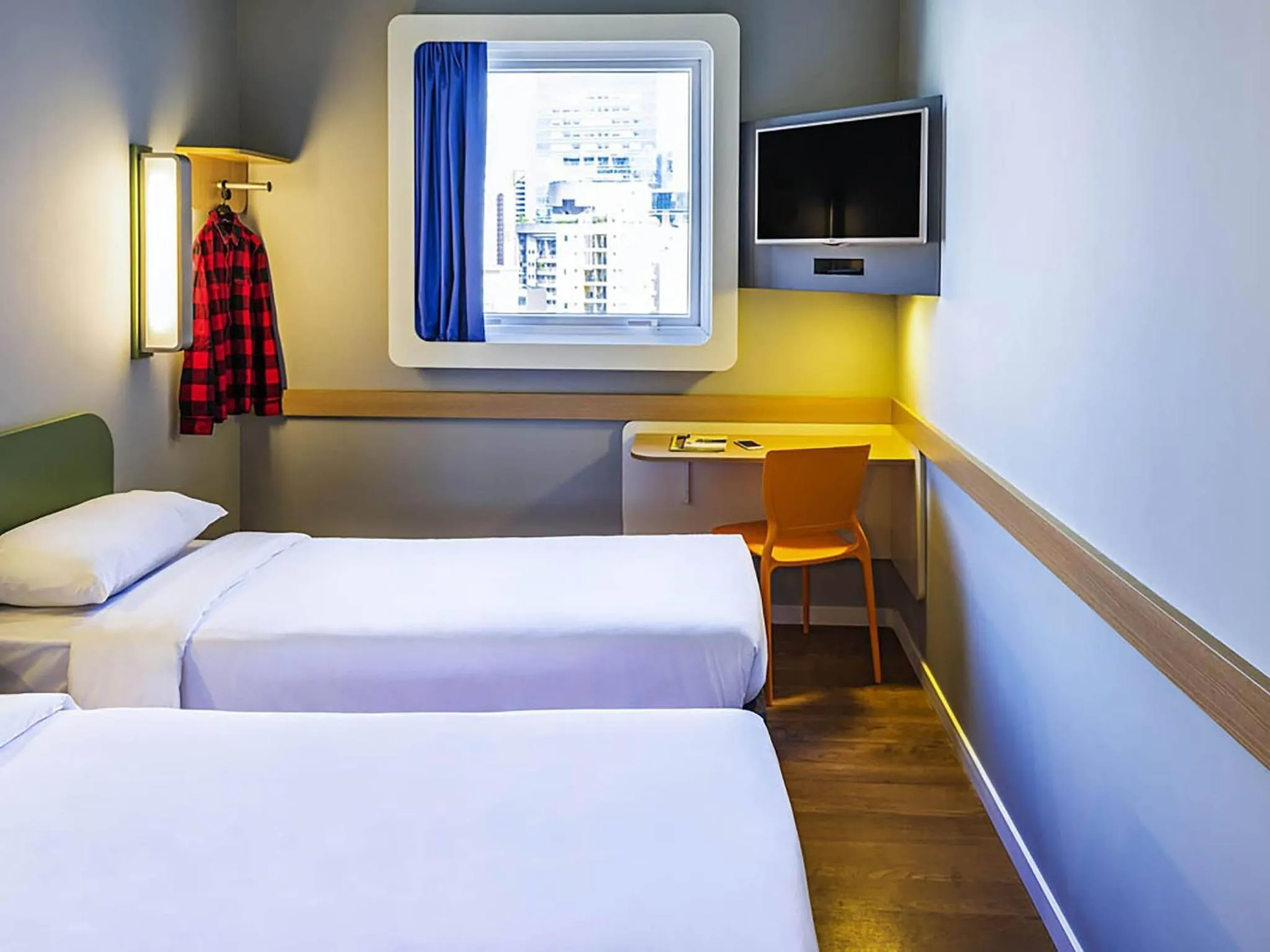 Bedroom, Bed in ibis budget SP Frei Caneca