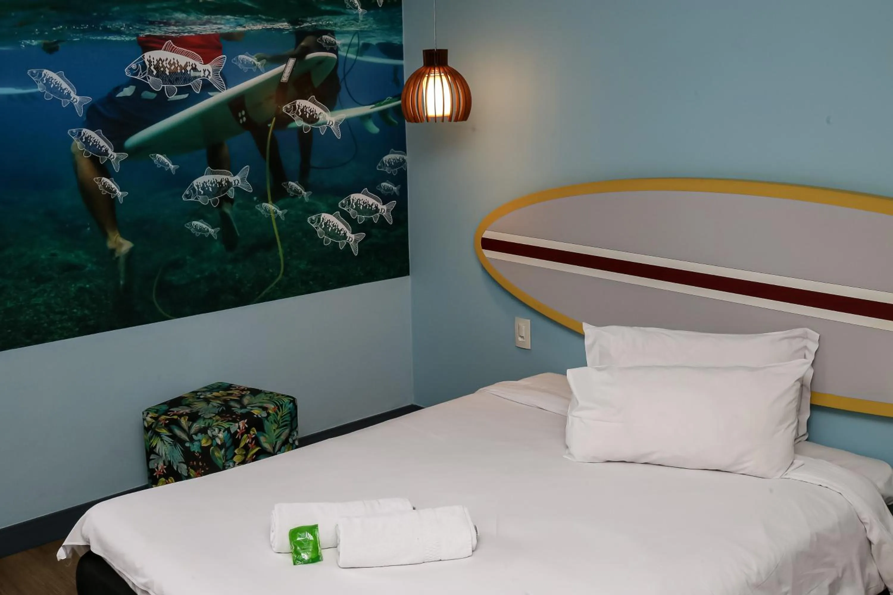 Bedroom, Bed in Delphin Surf Hotel