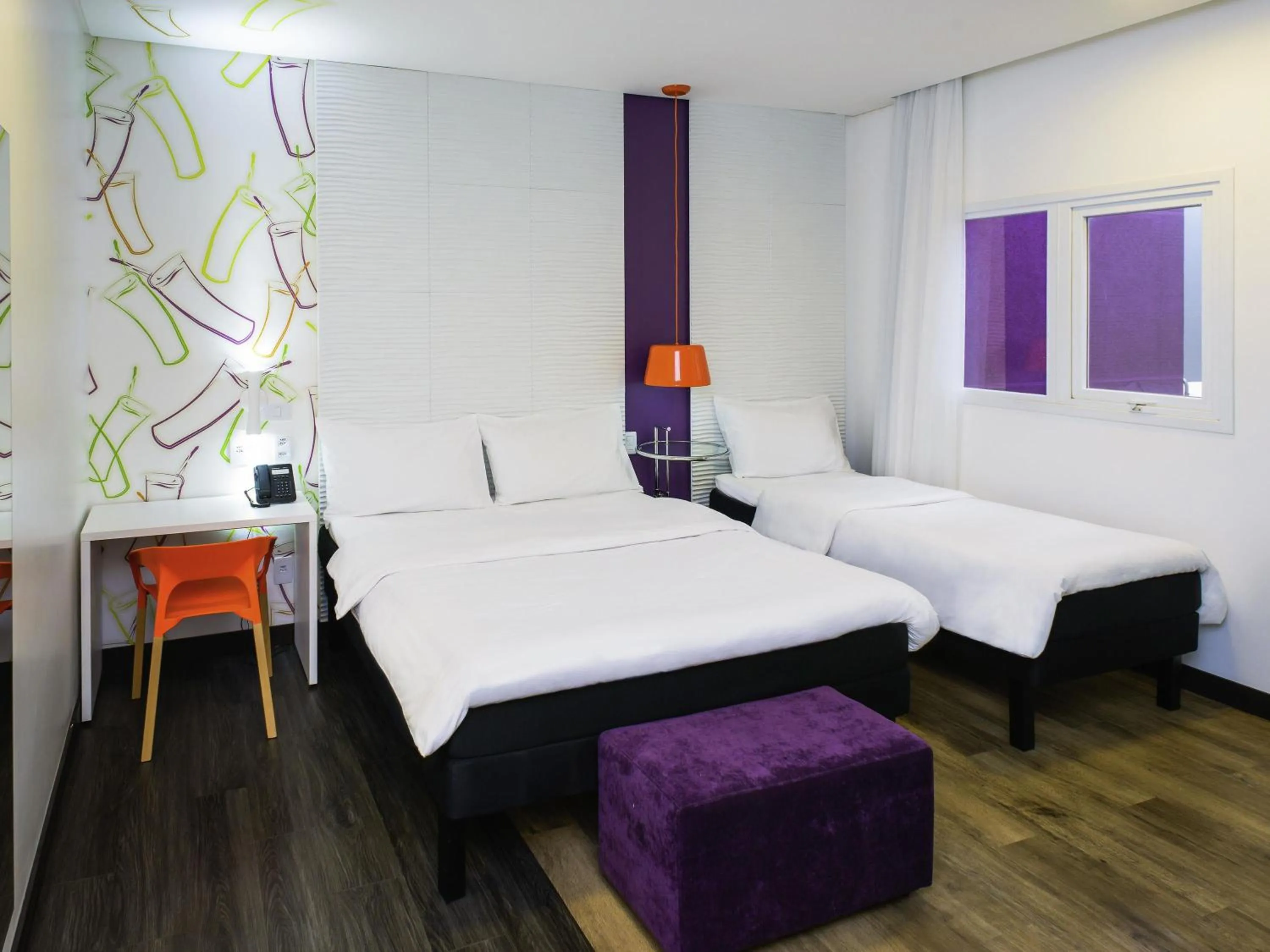 Bedroom, Bed in ibis Styles Ponta Pora