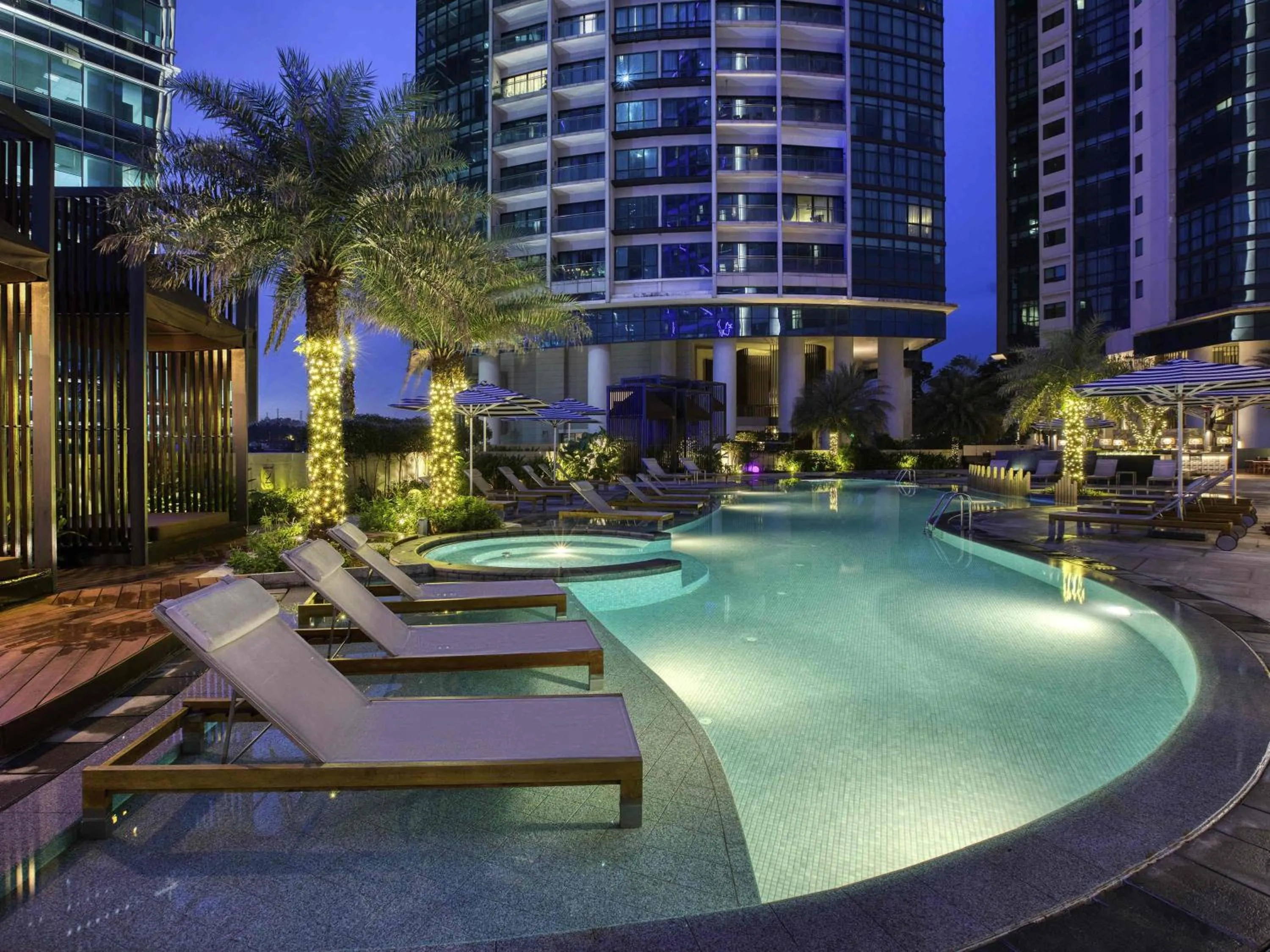 Pool view in Sofitel Kuala Lumpur Damansara
