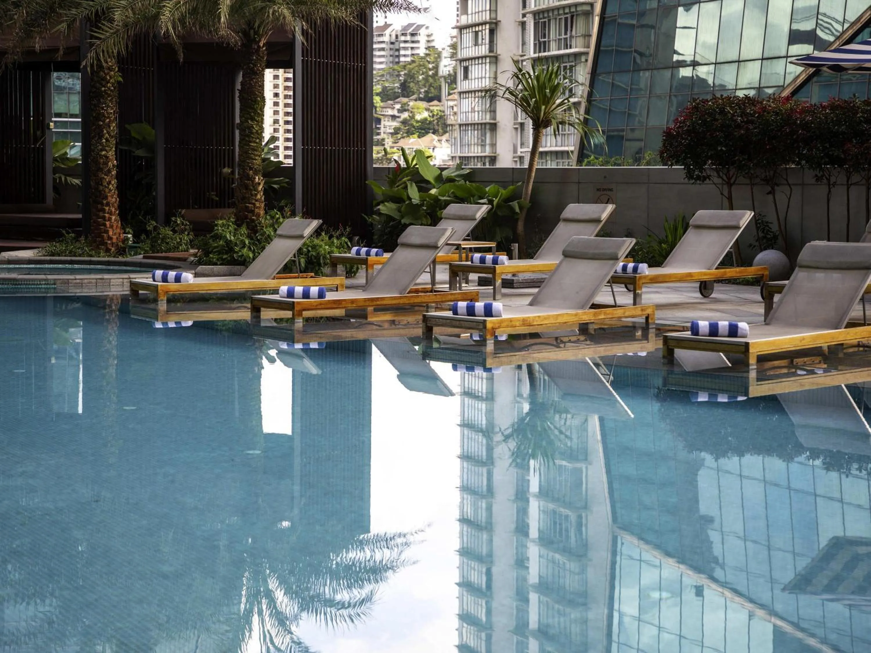 Pool view in Sofitel Kuala Lumpur Damansara