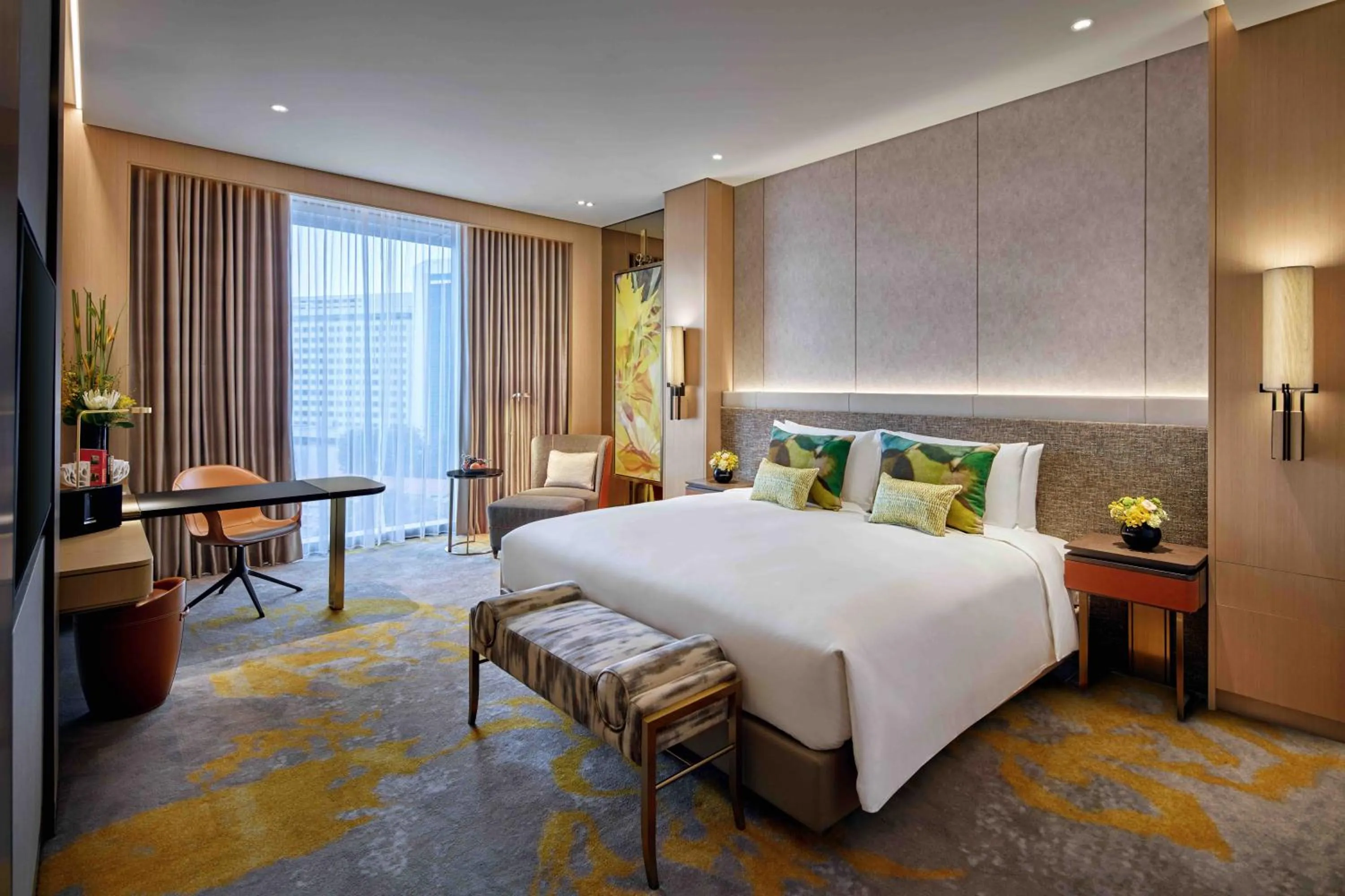 Bedroom, Bed in Sofitel Singapore City Centre