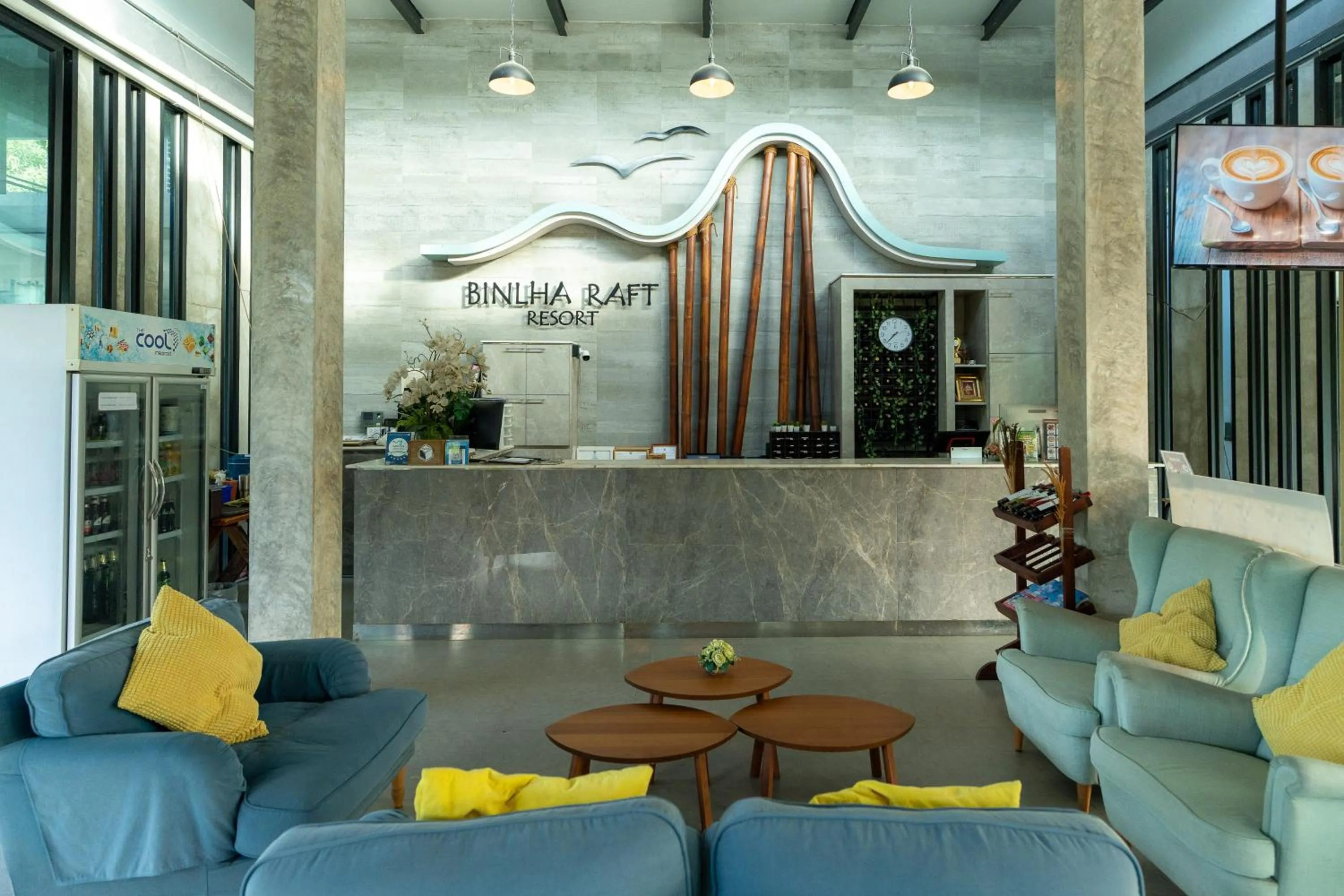 Lobby or reception in Binlha Raft Resort