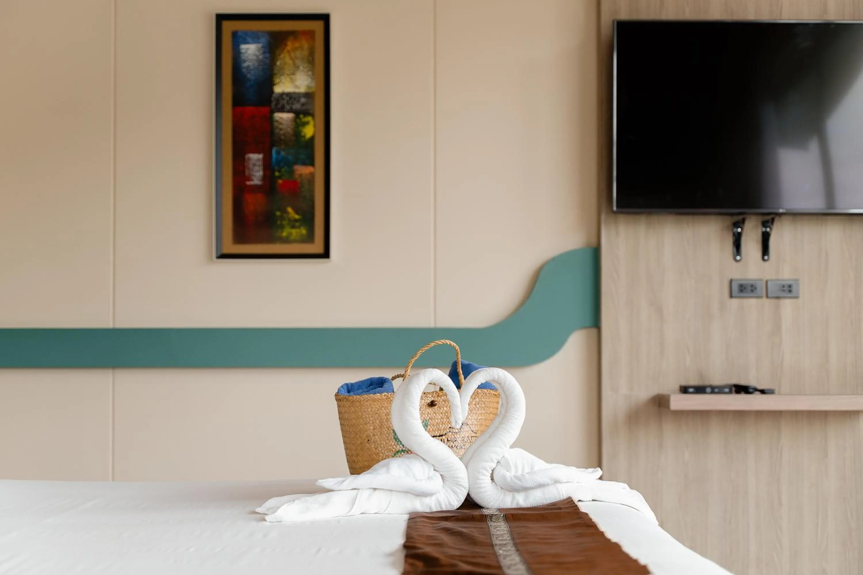 Bed in Binlha Raft Resort