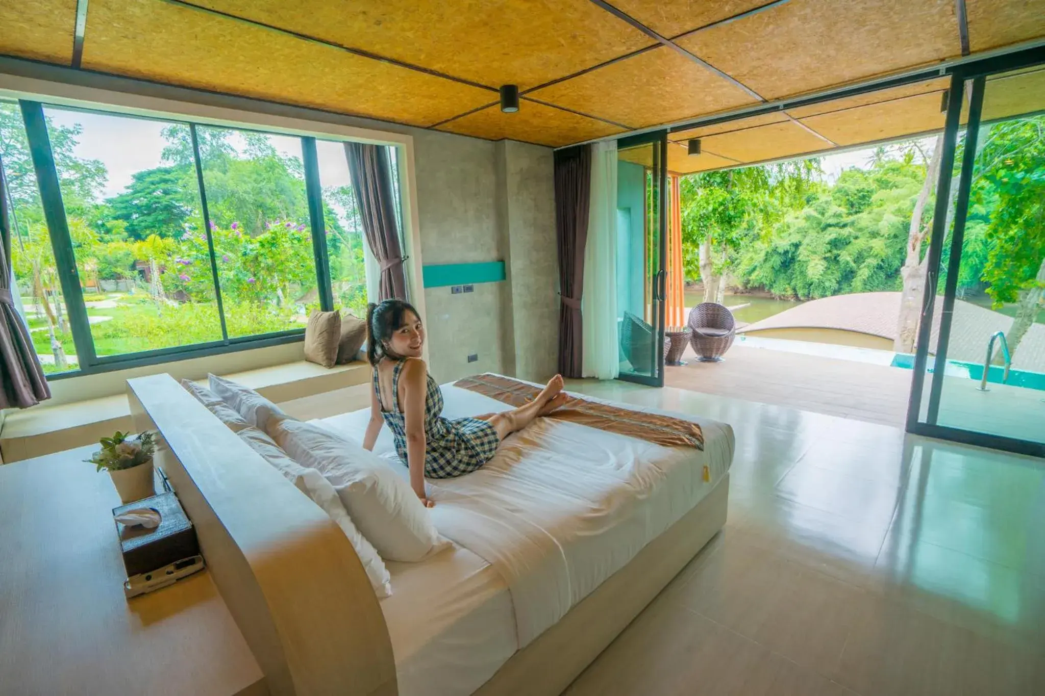 Deluxe Pool Villa  in Binlha Raft Resort Deluxe Pool Villa  in Binlha Raft Resort