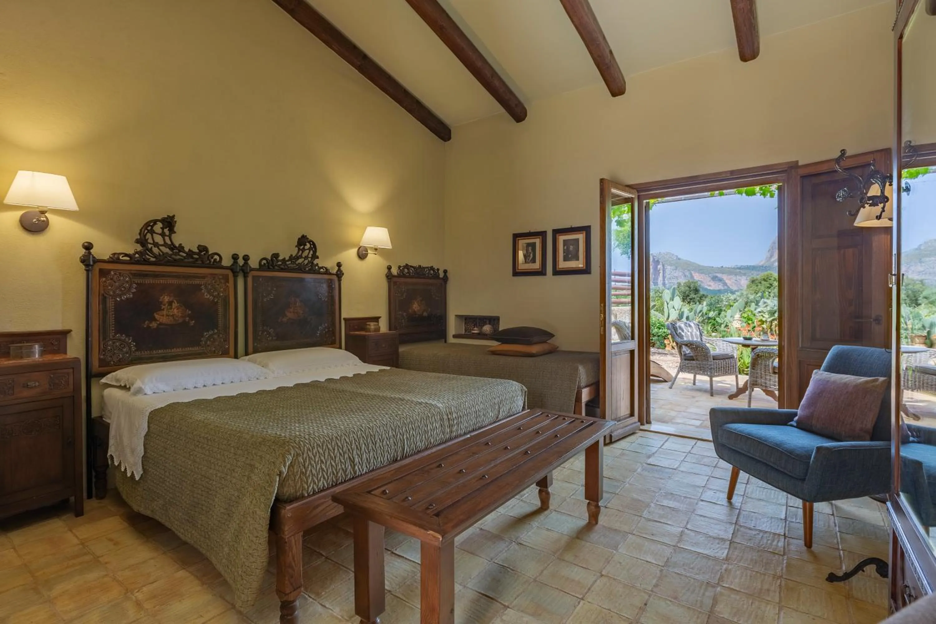 Bedroom, Bed in Baglio Giammaccaro