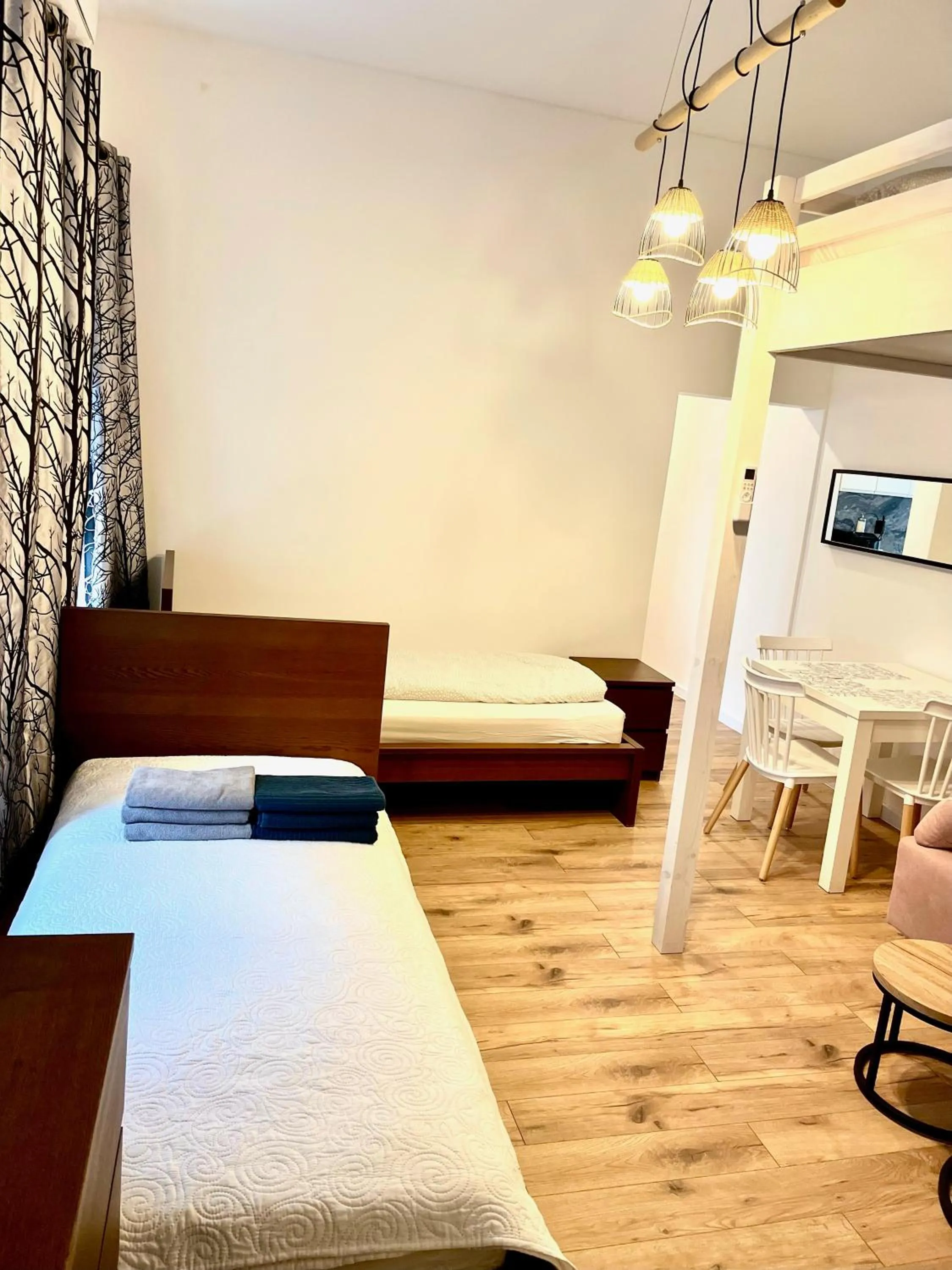 Living room, Bed in Pokoje Gościnne Wiślna