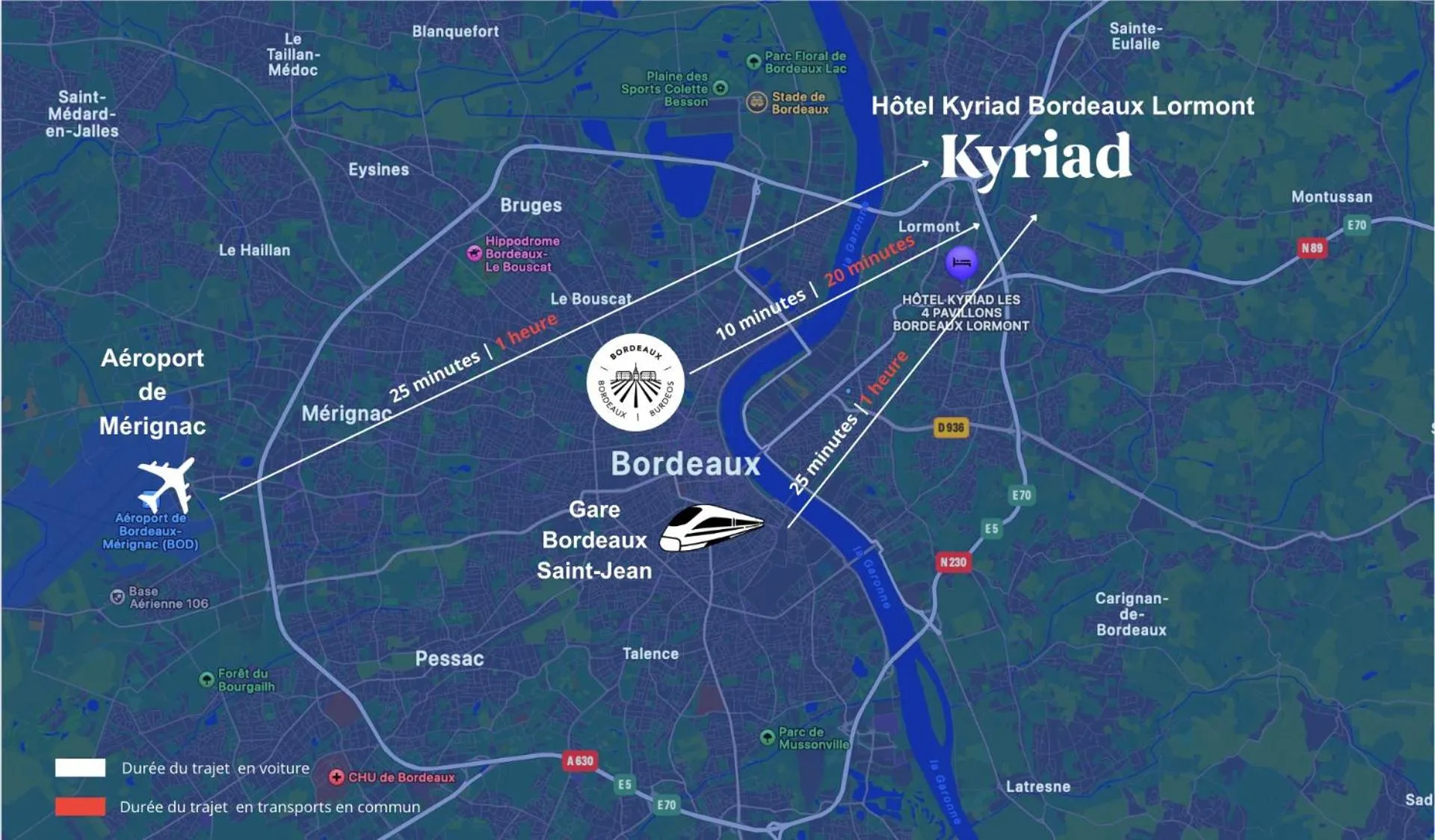 Floor plan in Kyriad Bordeaux Lormont