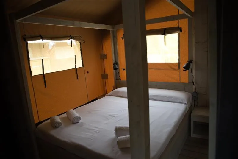Bed in Camping La Ribera Salada