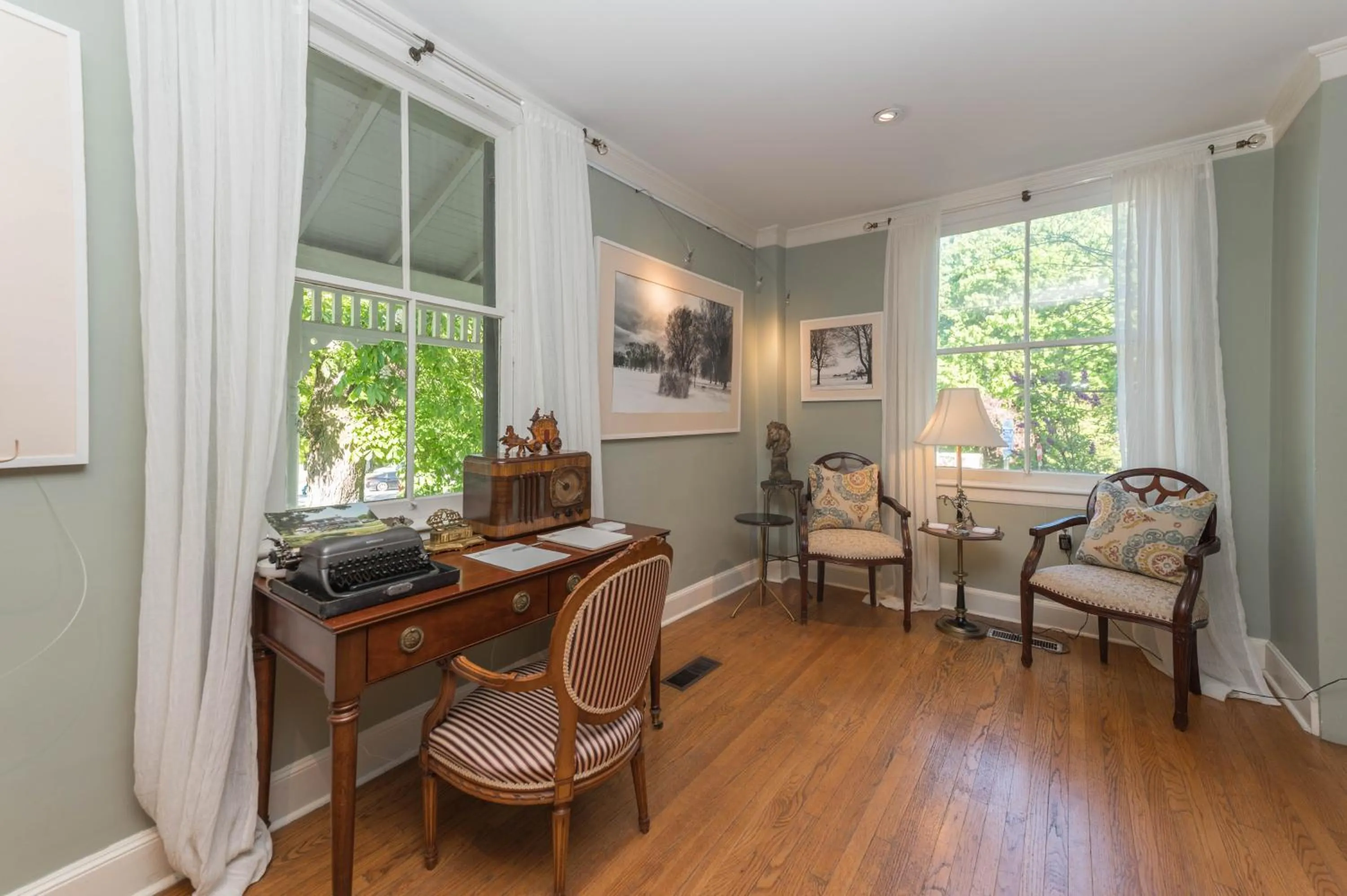 Living room in The Old Bank House