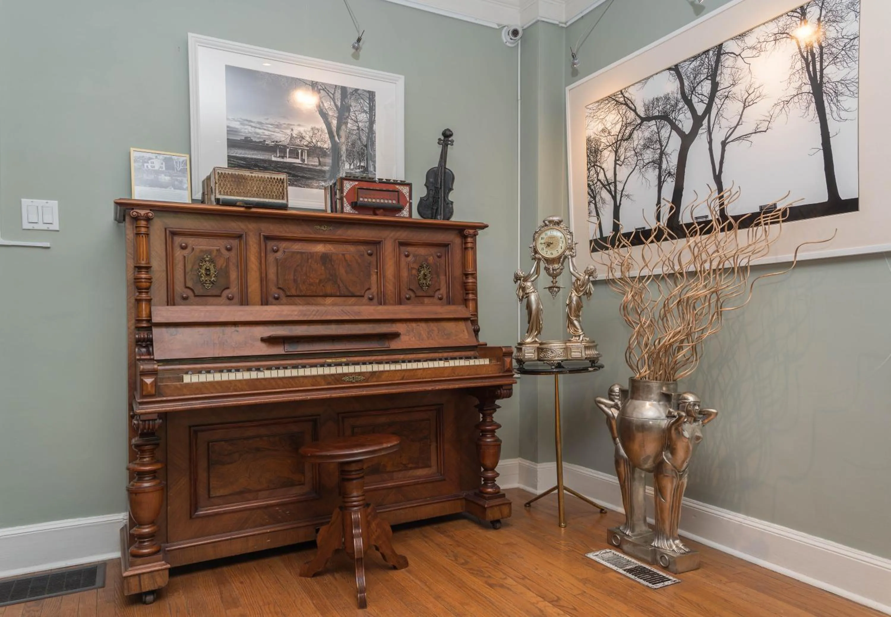 Living room in The Old Bank House