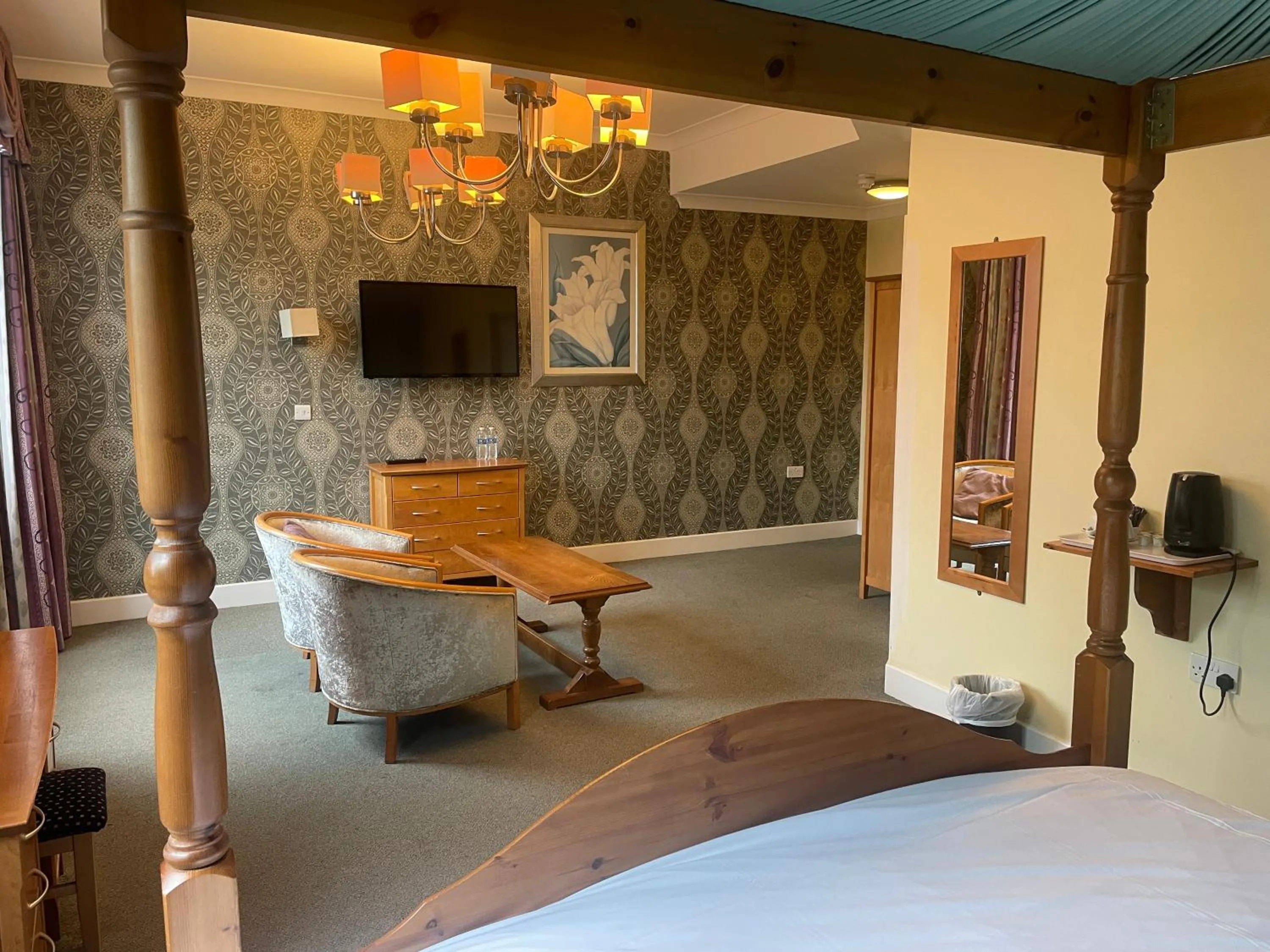 Bedroom, Bed in Hotel 1843 Reading