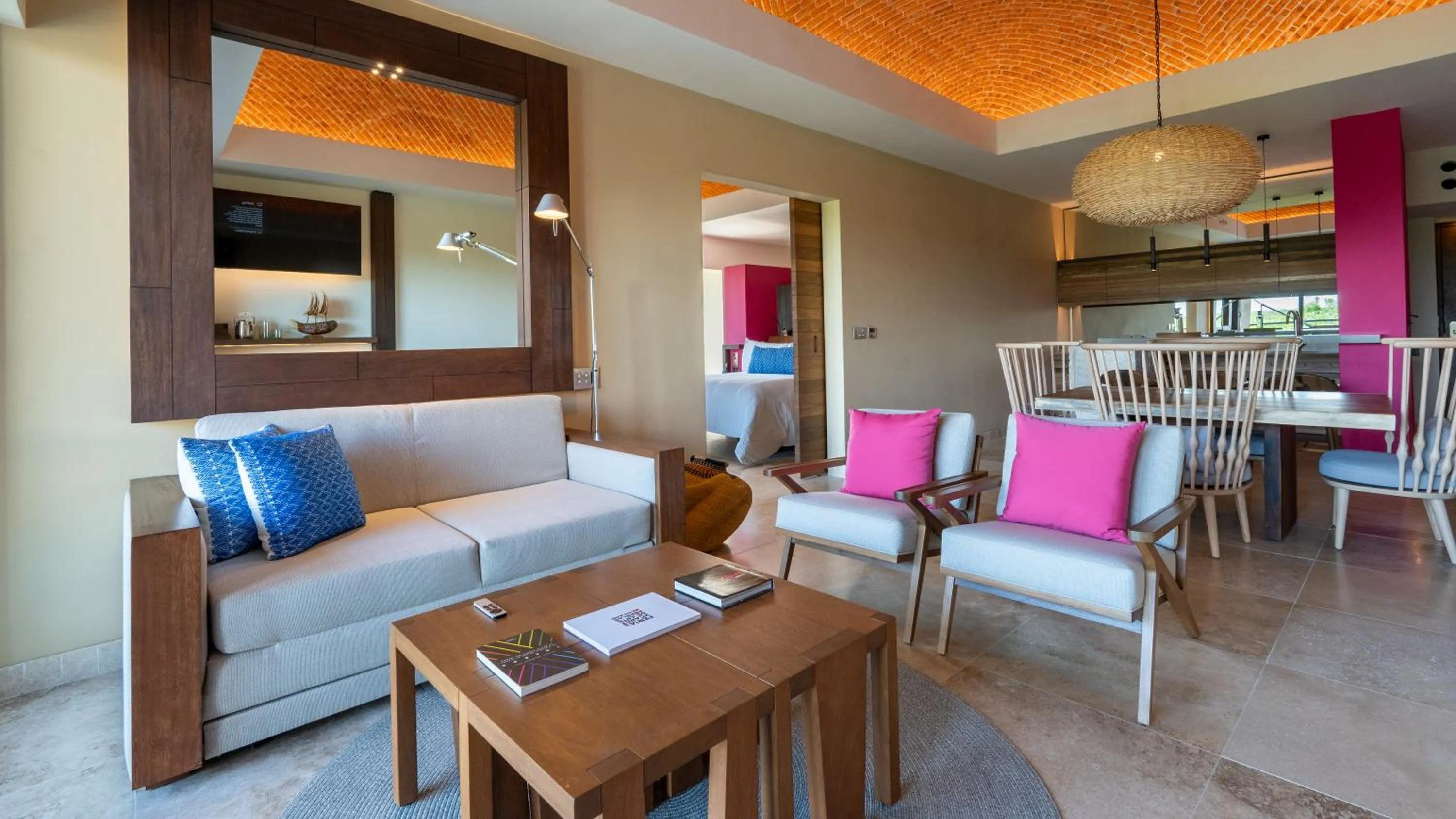 Living room in Hotel Xcaret Mexico All Parks All Fun Inclusive