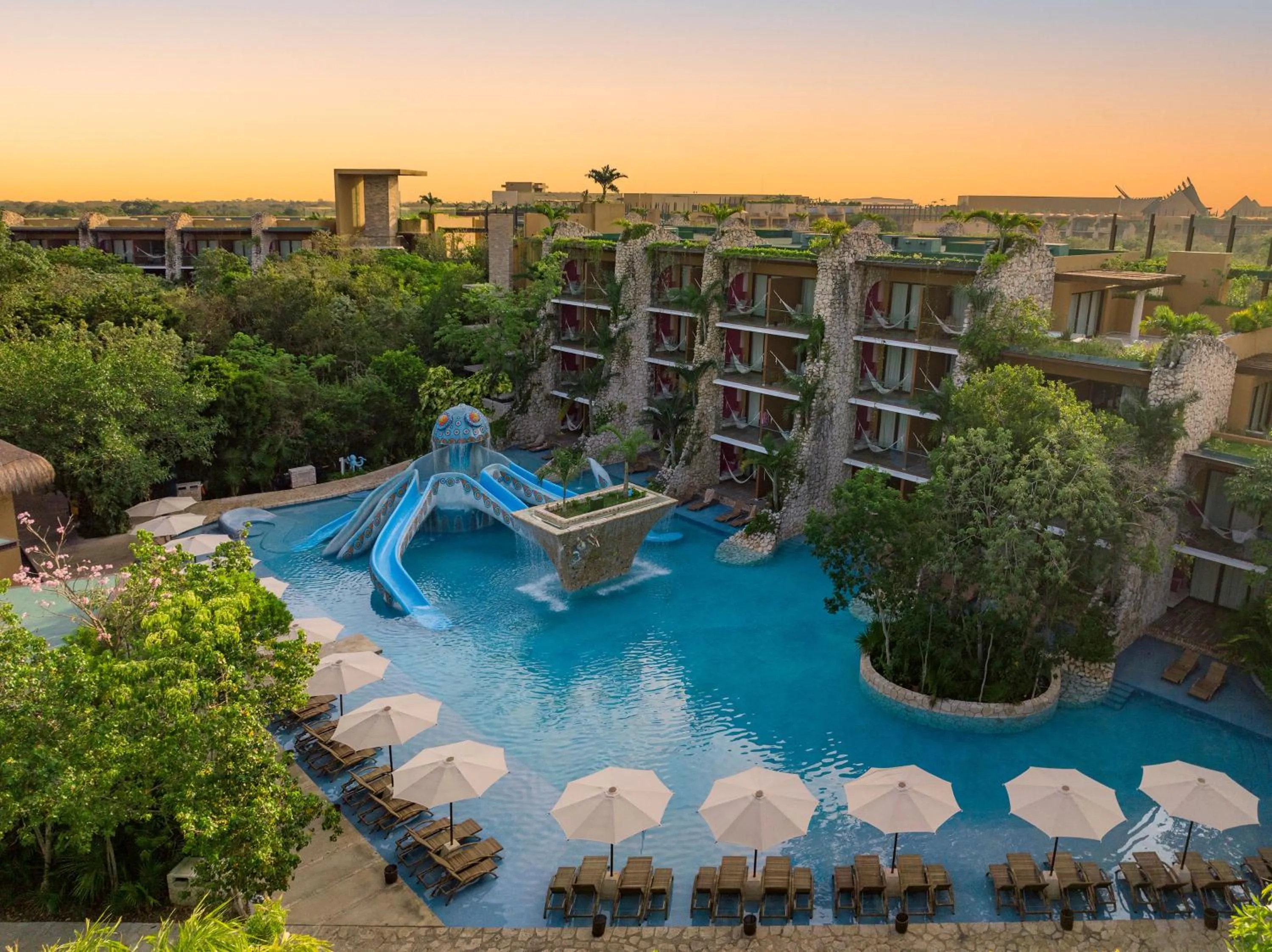 Bird's eye view in Hotel Xcaret Mexico All Parks All Fun Inclusive