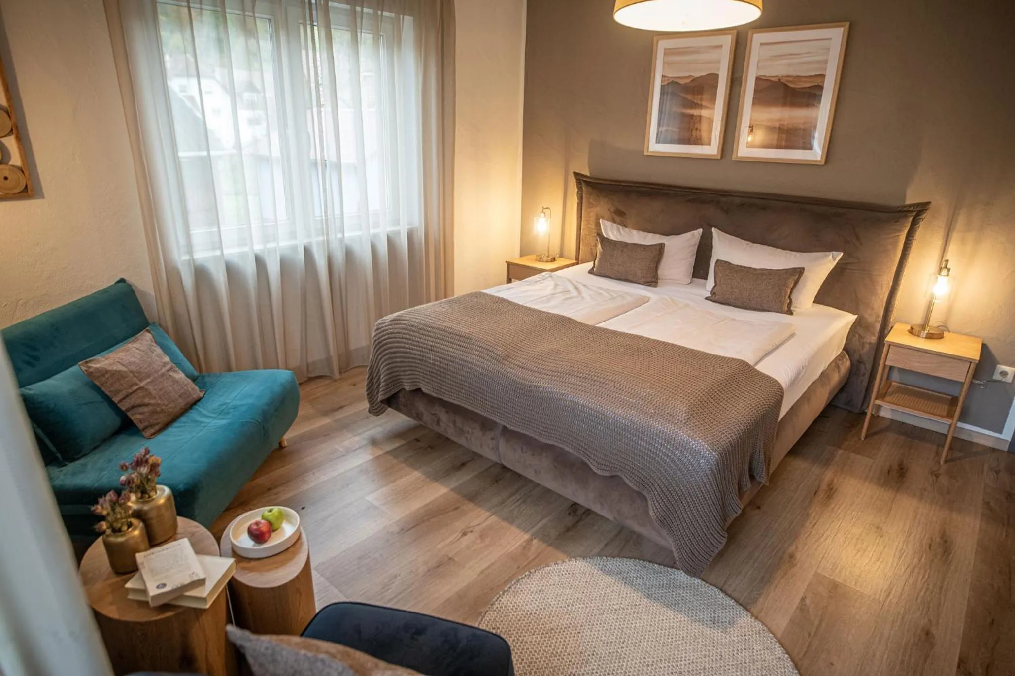 Living room, Bed in Landgasthaus & Hotel zur Krone