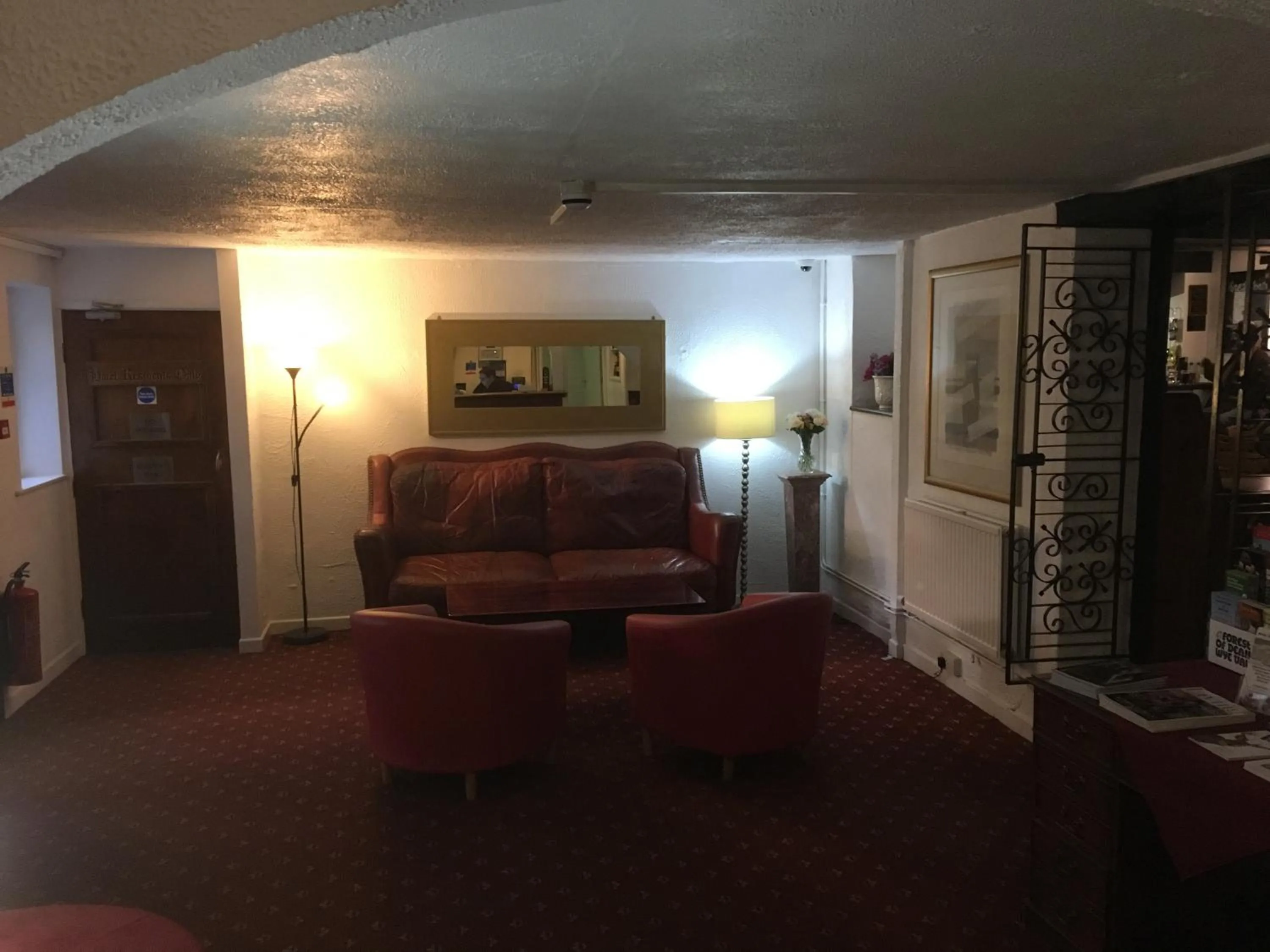 Seating area in The Riverside Hotel