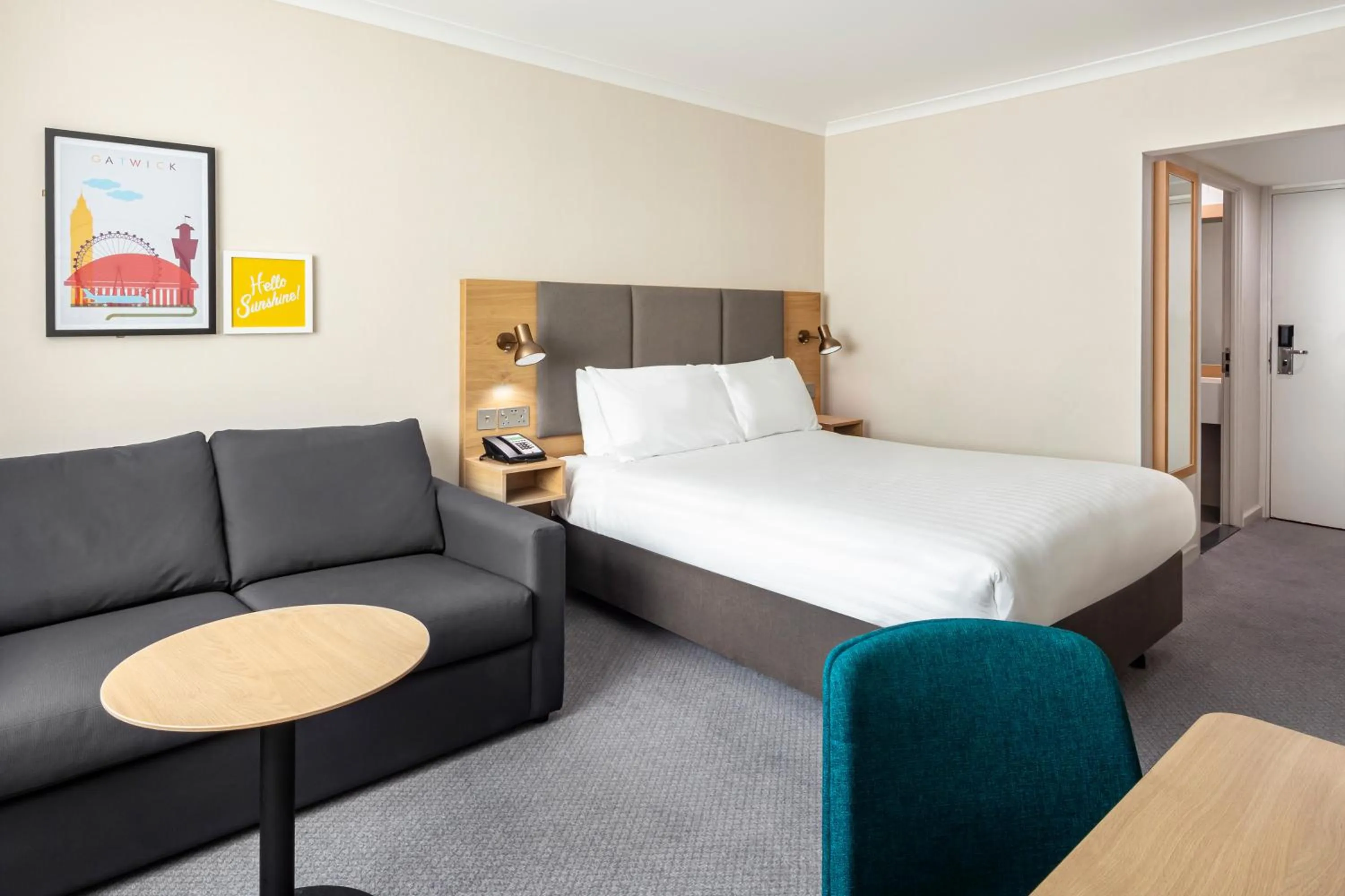 Bedroom, Bed in Holiday Inn London - Gatwick Airport by IHG