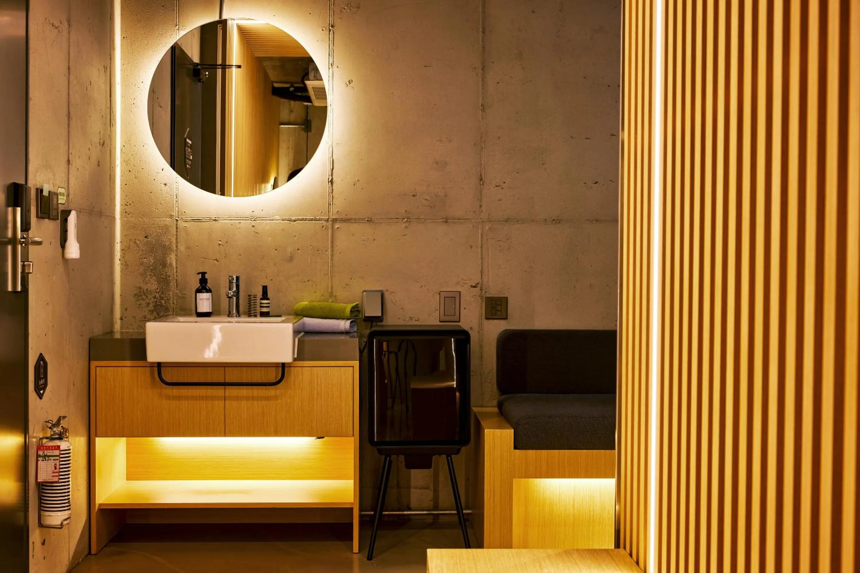 Decorative detail in Playce Camp Jeju