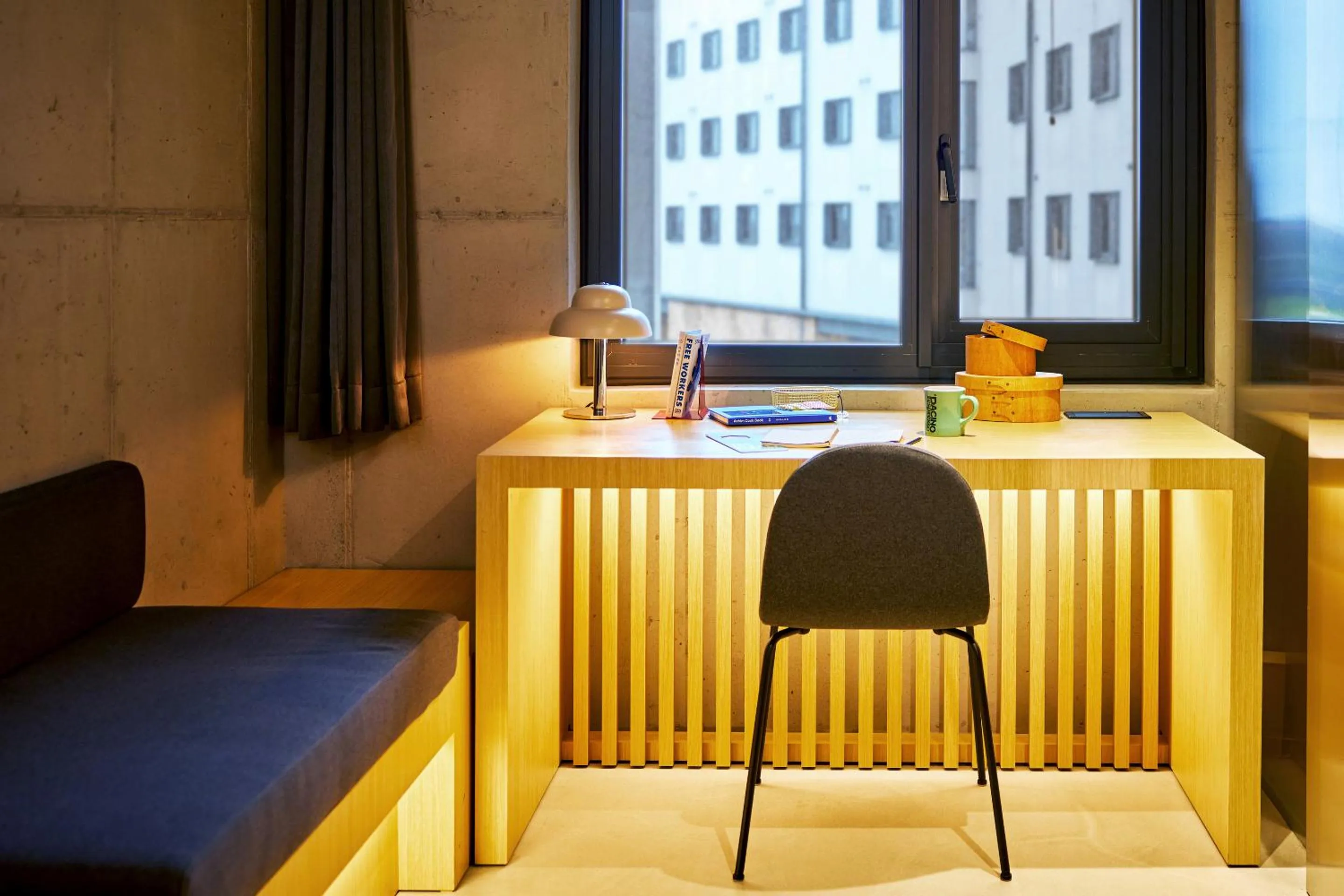 Decorative detail, Bed in Playce Camp Jeju