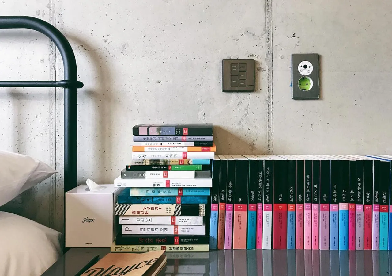 Property building, Bed in Playce Camp Jeju