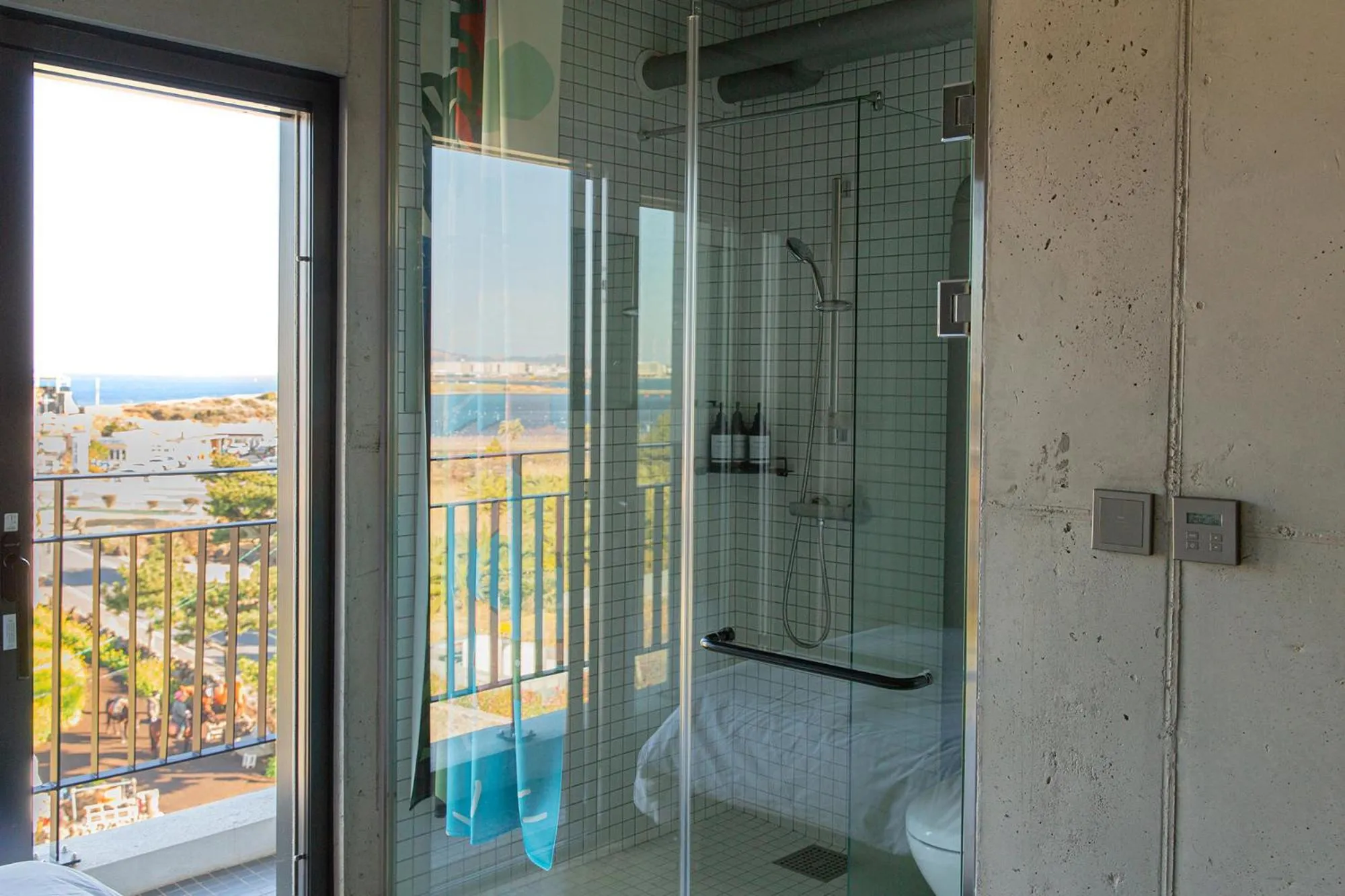 Shower in Playce Camp Jeju