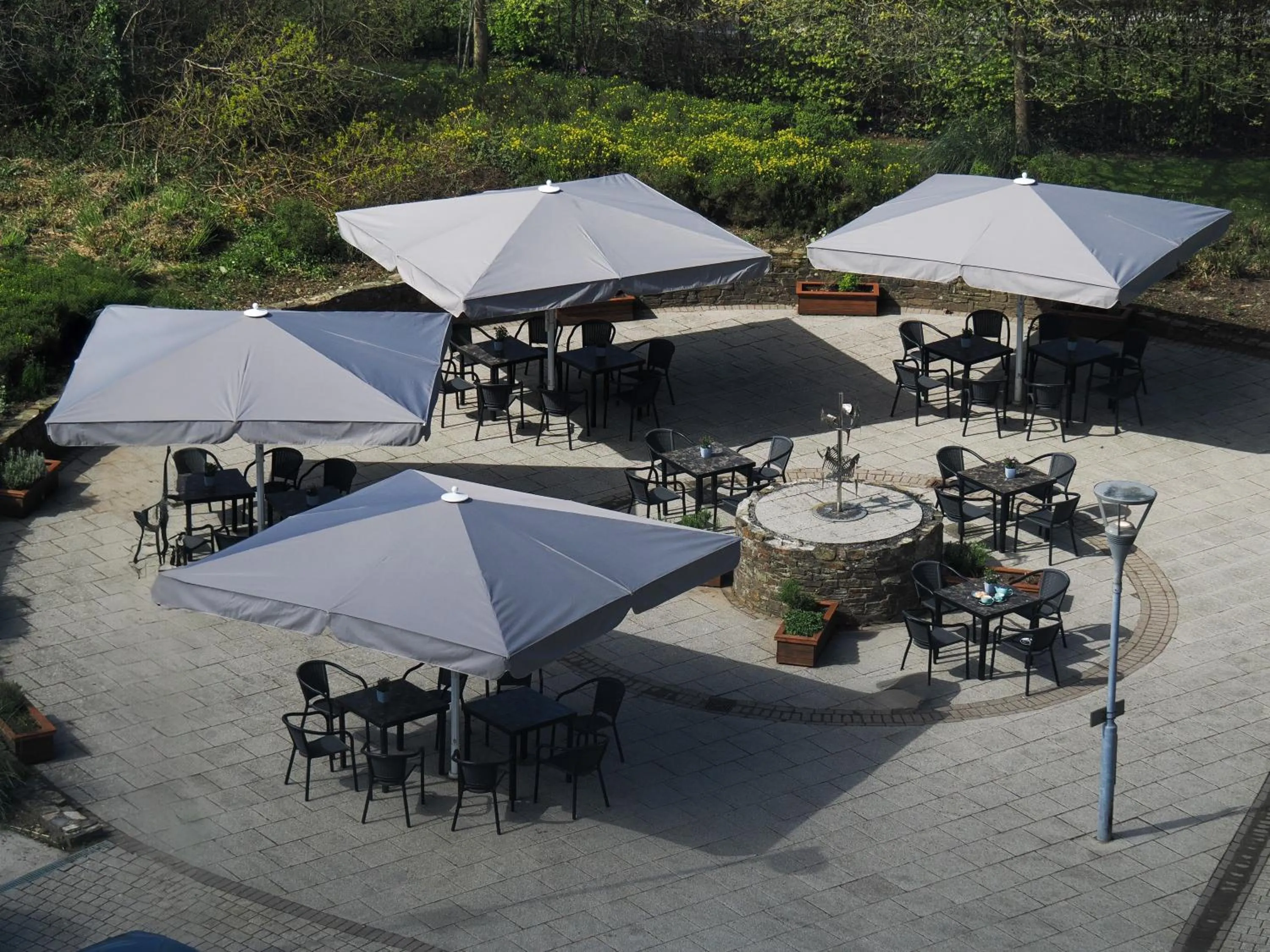 Patio in Future Inn Plymouth