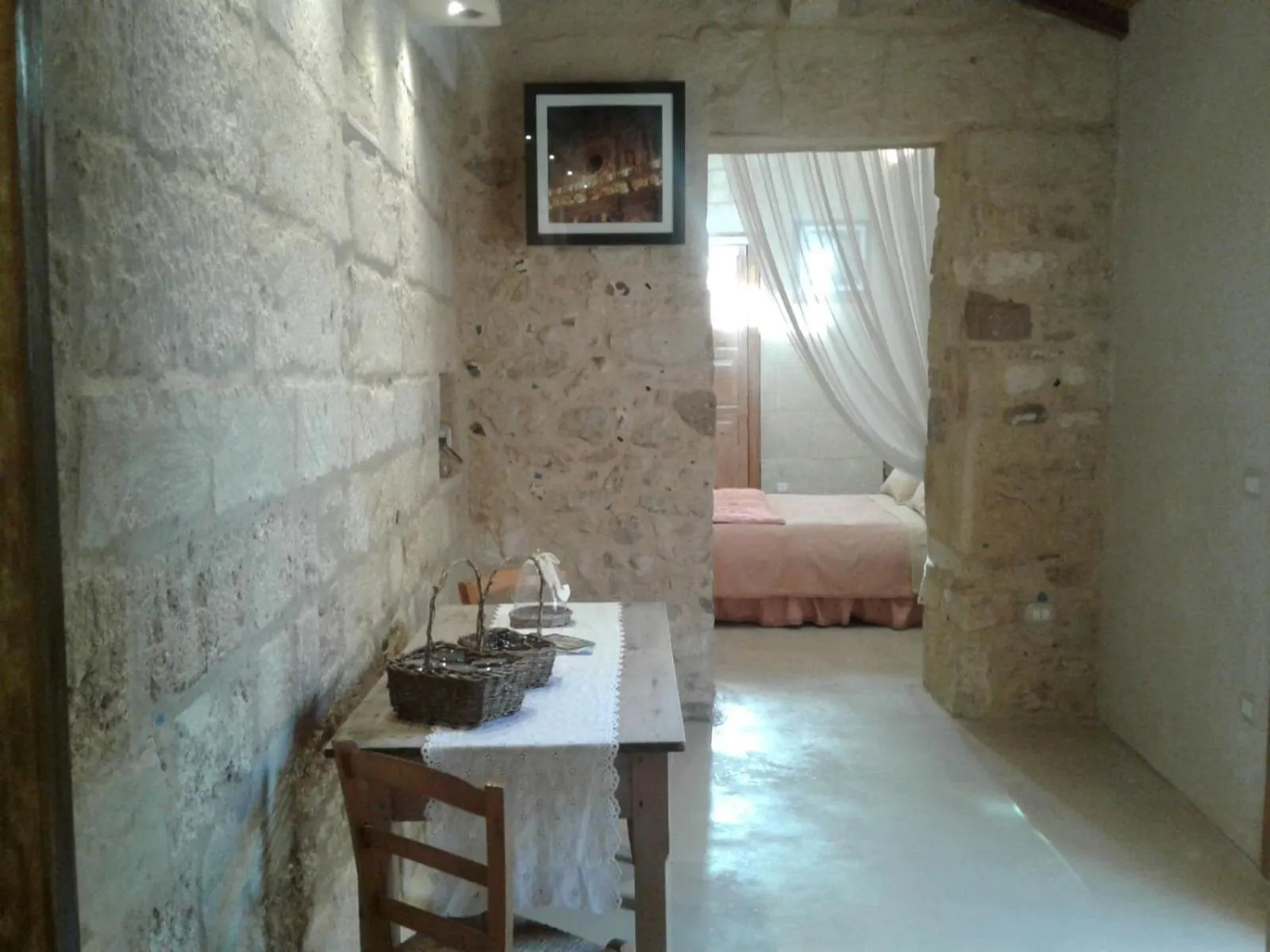 Living room, Bed in Borgoincorte