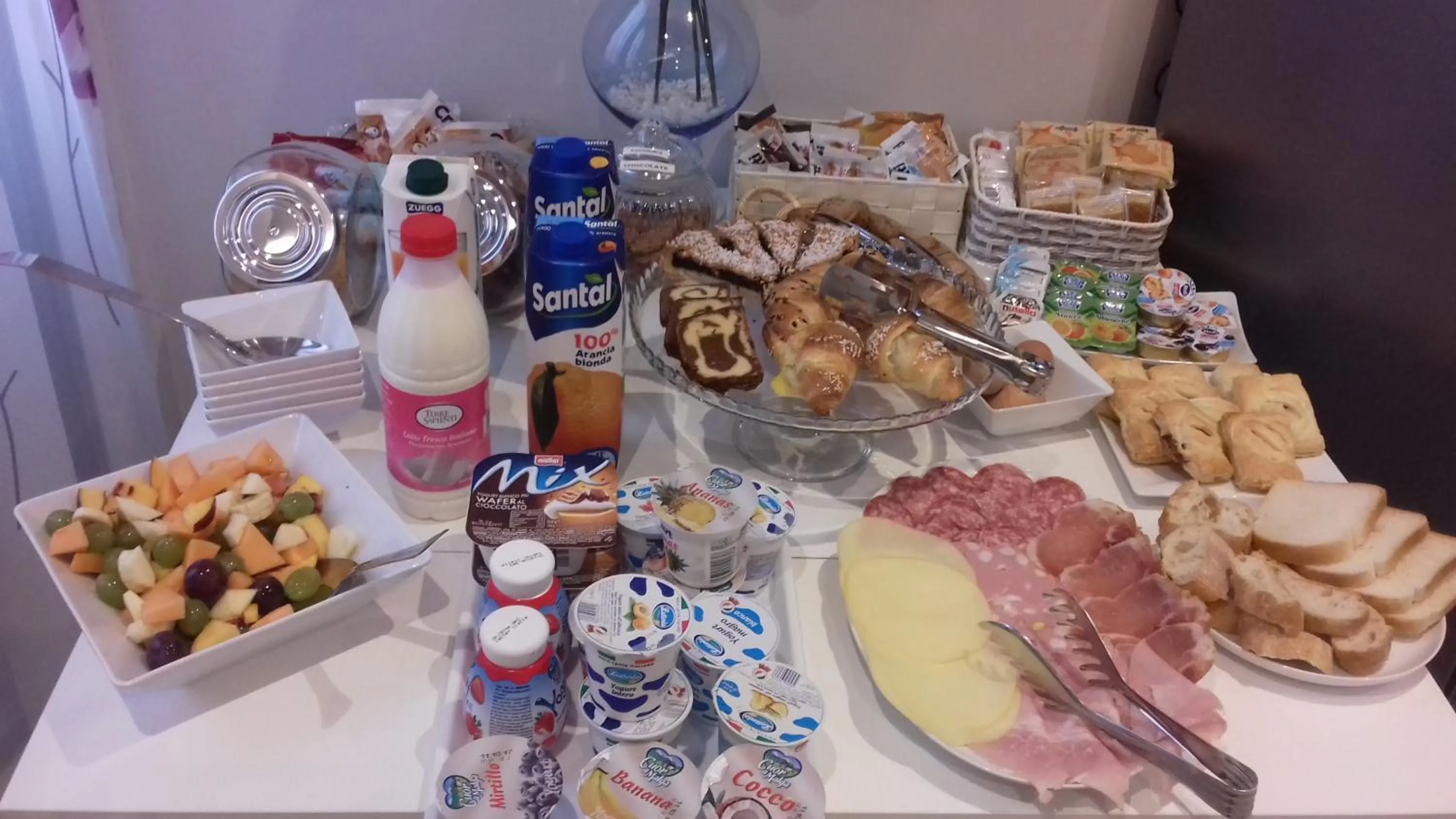 Food and drinks in B&B Tre passi