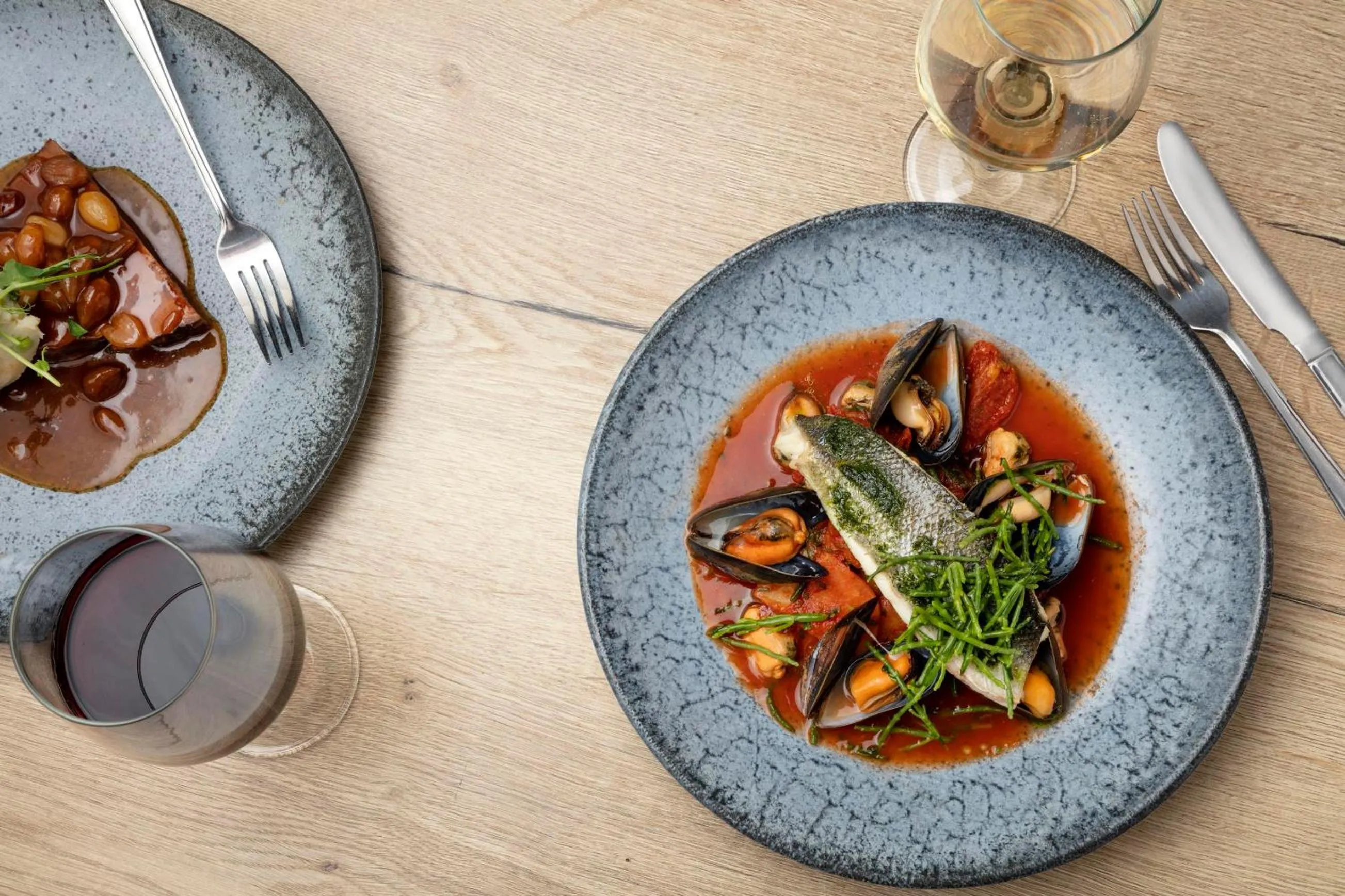 Food close-up in The Victoria Hotel