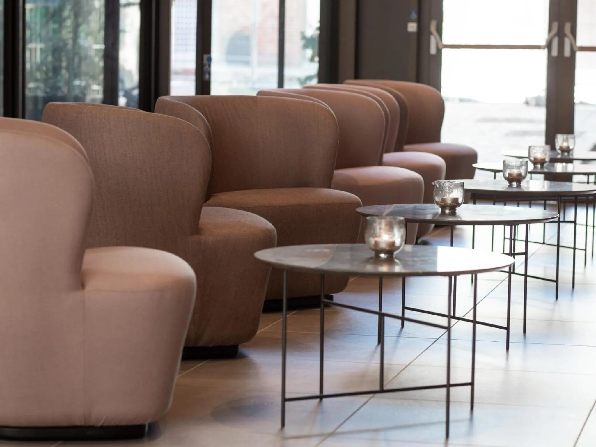 Seating area in Hotel Odeon