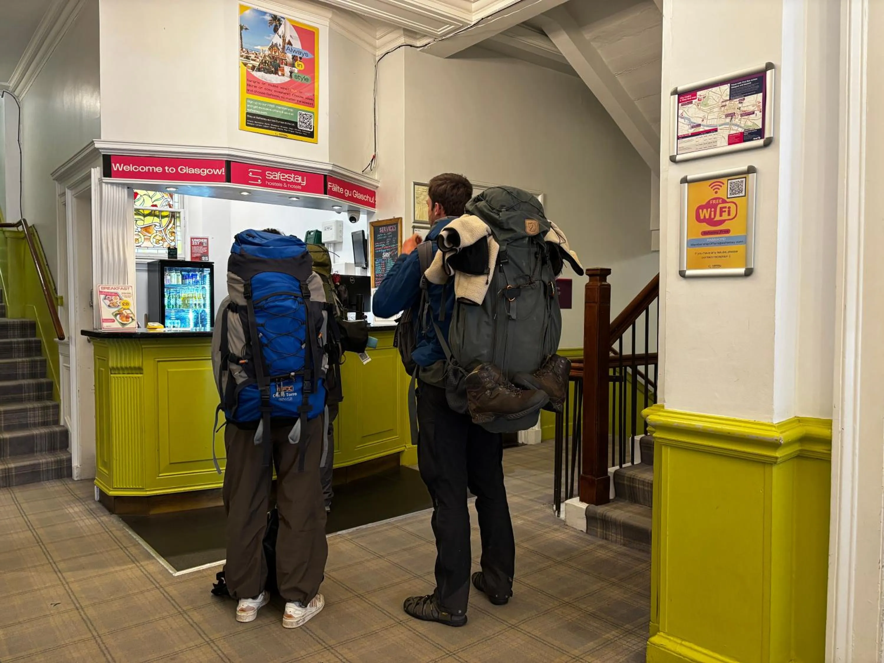Lobby or reception in Safestay Glasgow Charing Cross