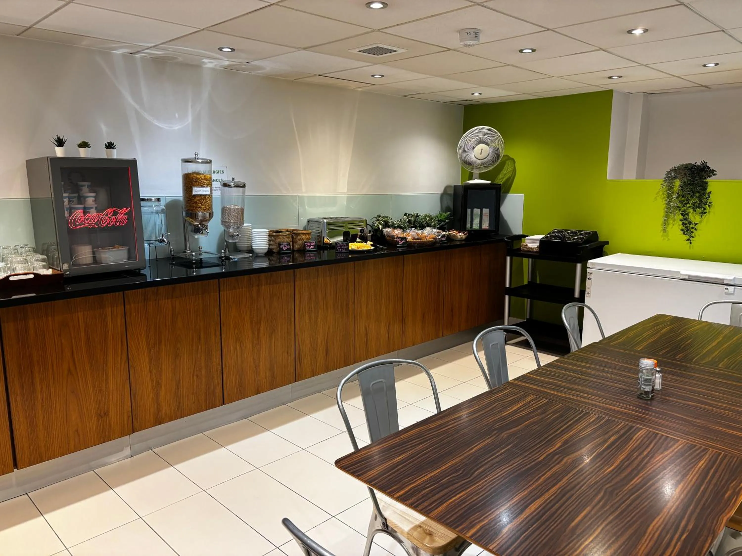Dining area in Safestay Glasgow Charing Cross
