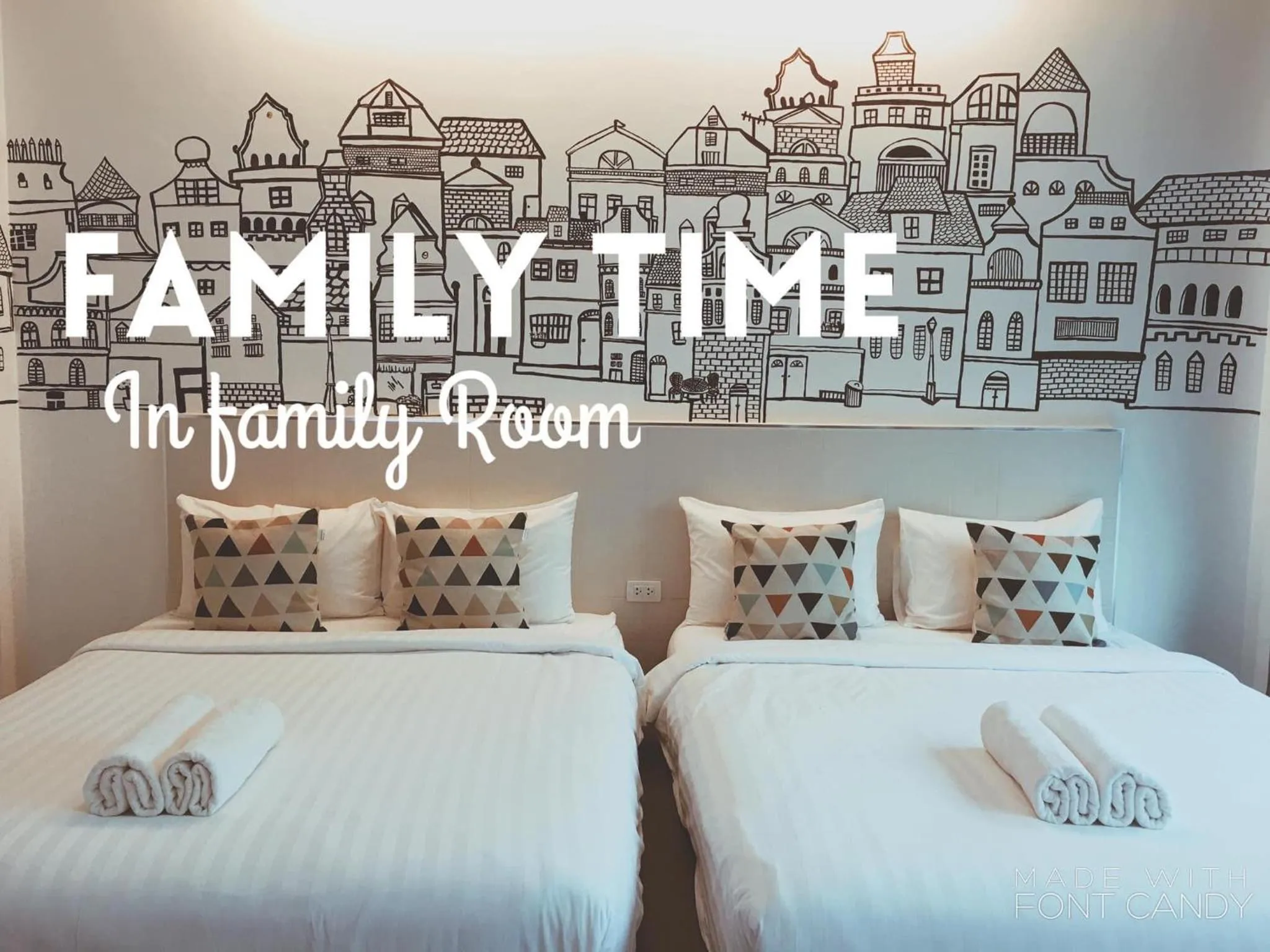 Bed in Wannachart Boutique Resort